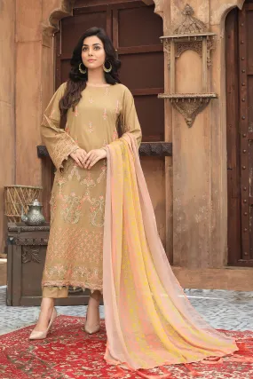 3-Pc Unstitched Embroidered Suit RM22-30