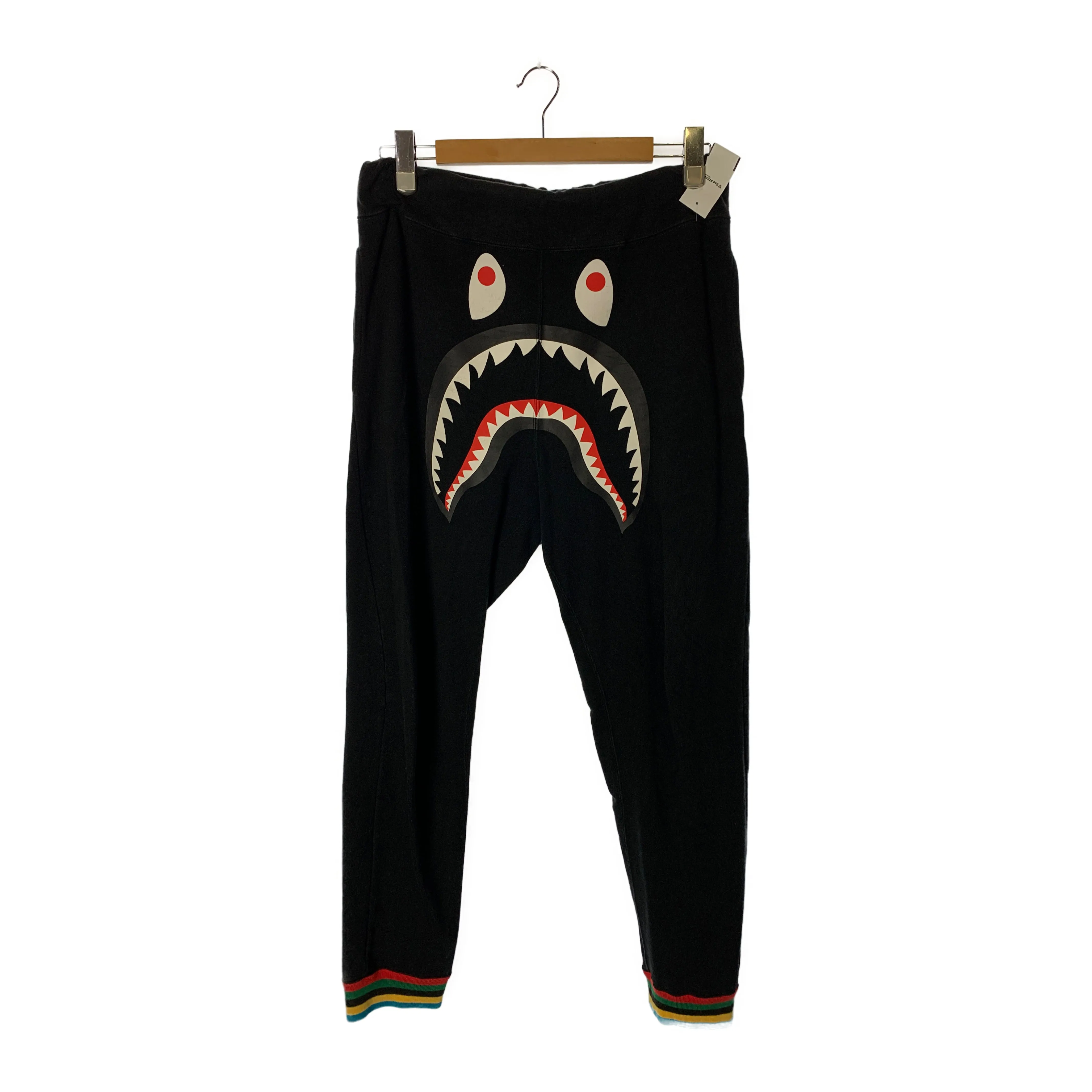 A BATHING APE/Pants/L/BLK/Cotton/001PTG301006X