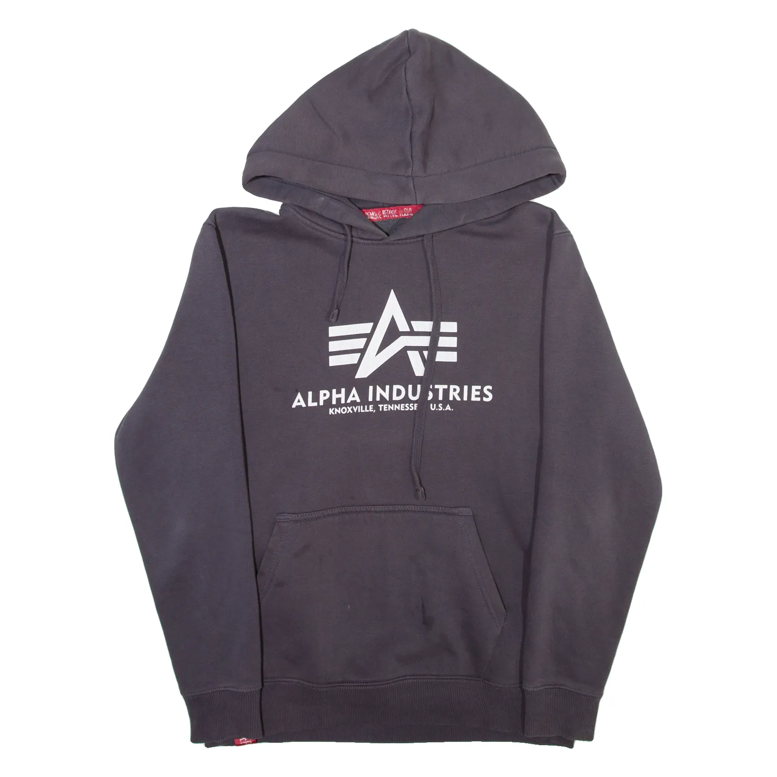 ALPHA INDUSTRIES Mens Grey Hoodie M