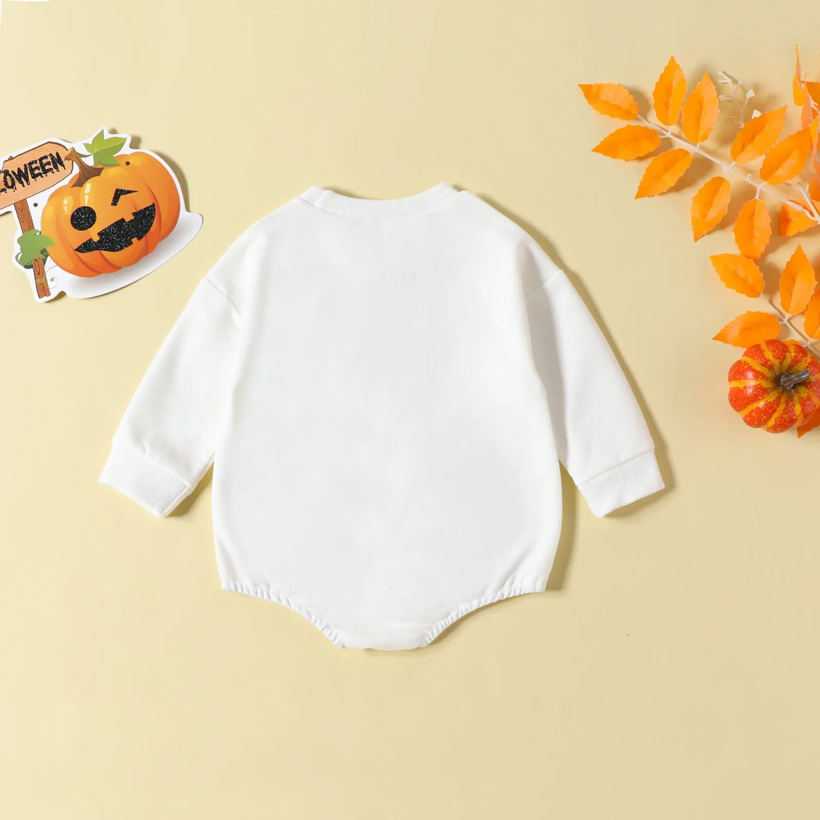 Baby Kid Girls Boys Letters Print Halloween Rompers Wholesale 23090648