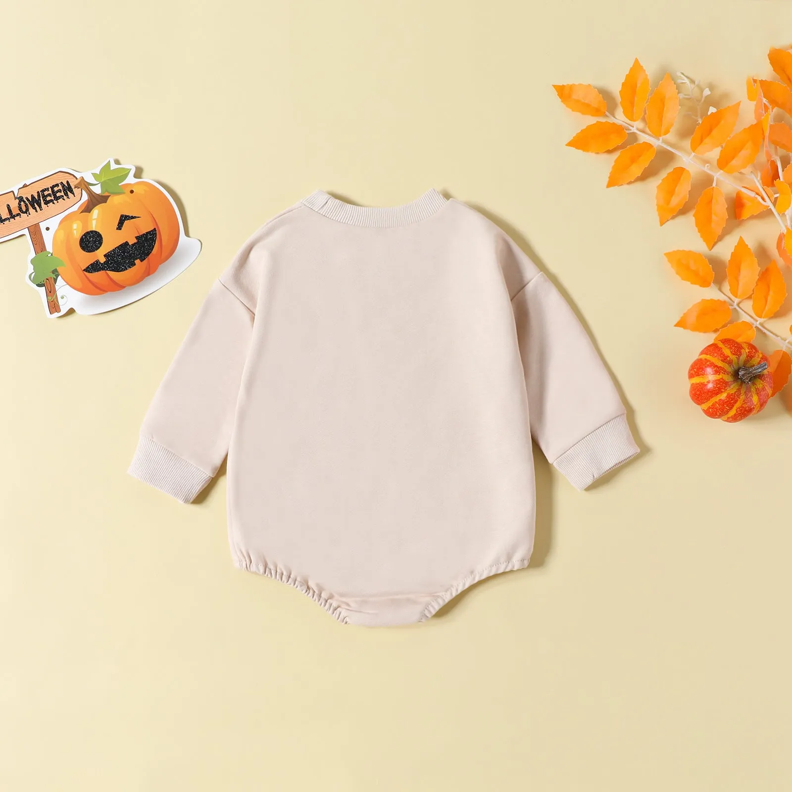 Baby Kid Girls Boys Letters Print Halloween Rompers Wholesale 23090648