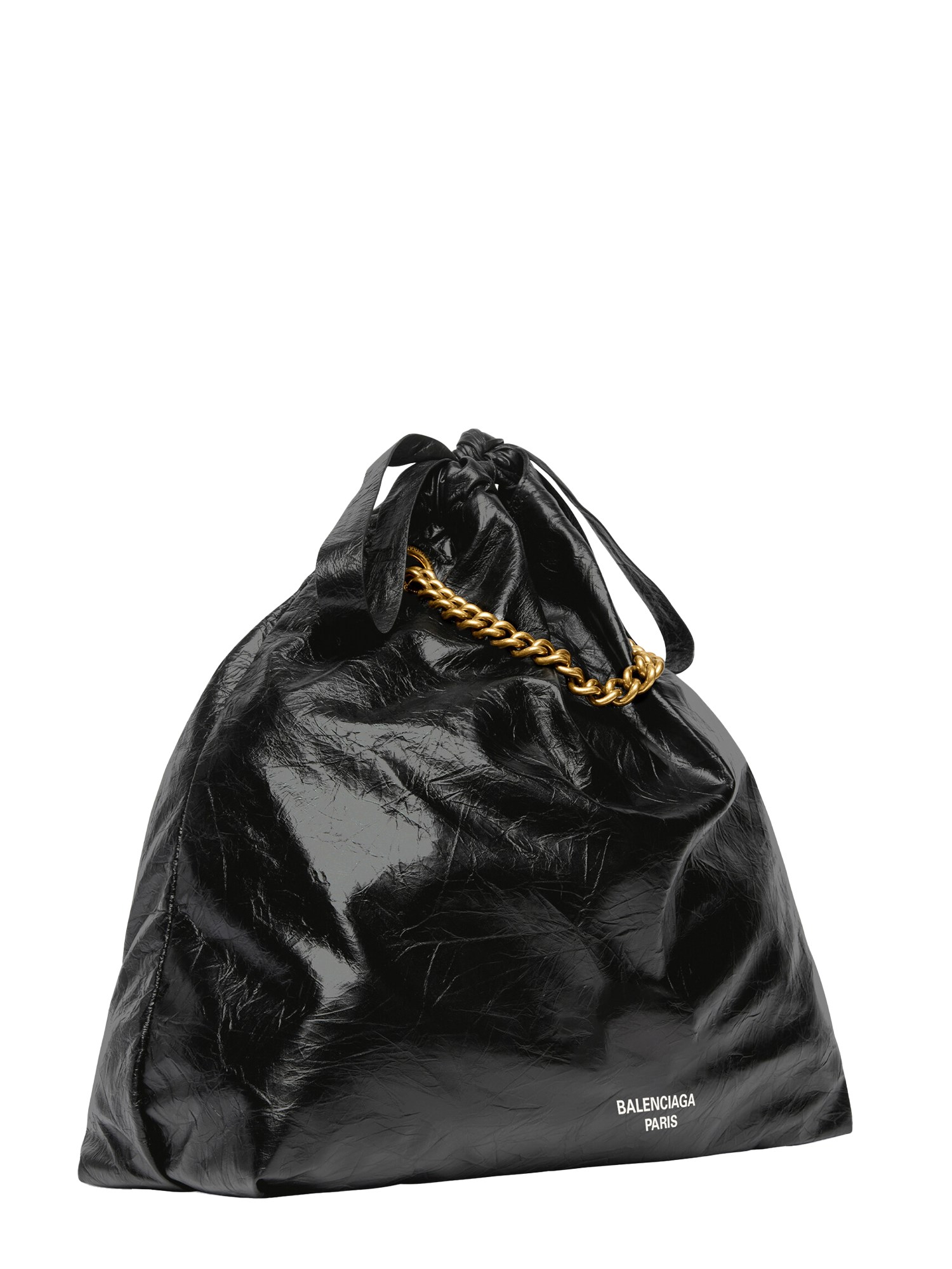 BALENCIAGA    CRUSH MEDIUM LEATHER TOTE BAG