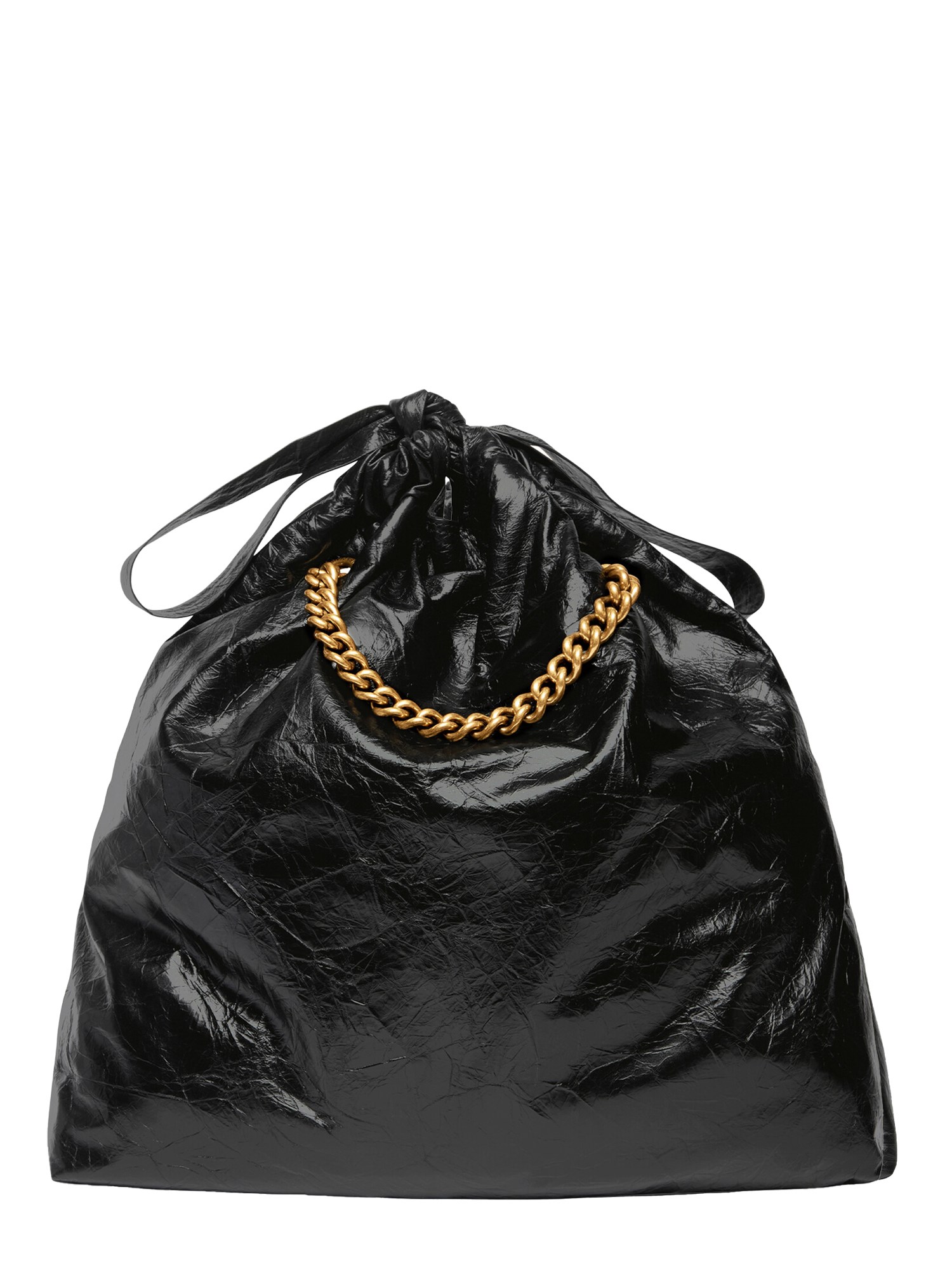 BALENCIAGA    CRUSH MEDIUM LEATHER TOTE BAG