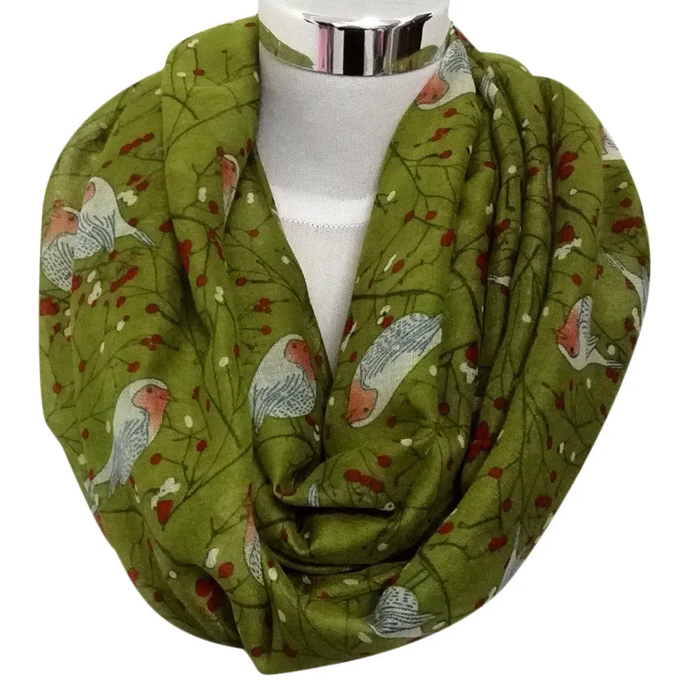 Beach Scarf From India poncho Sexy Loose Scarves Casual Shawls Women Cute Bird Printed Scarfs Soft Wraps