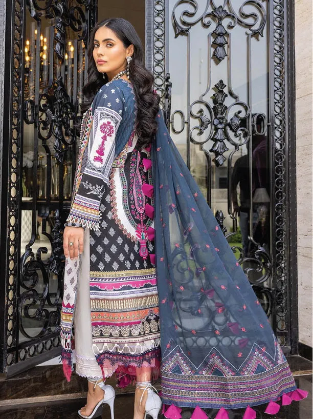 Belle ame by Humdum Embroidered Lawn Unstitched 3Pc Suit D-06