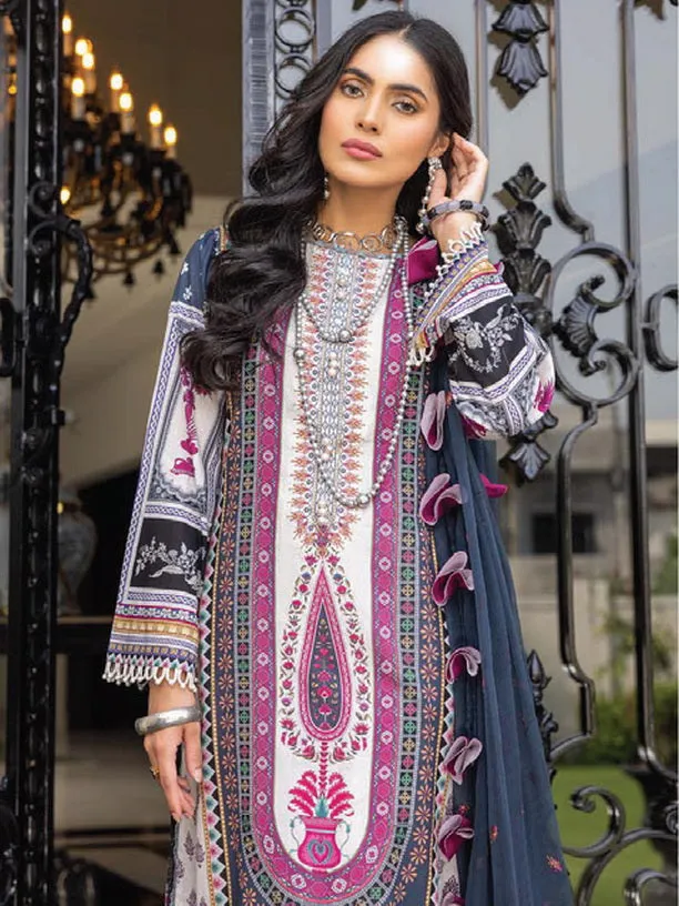 Belle ame by Humdum Embroidered Lawn Unstitched 3Pc Suit D-06