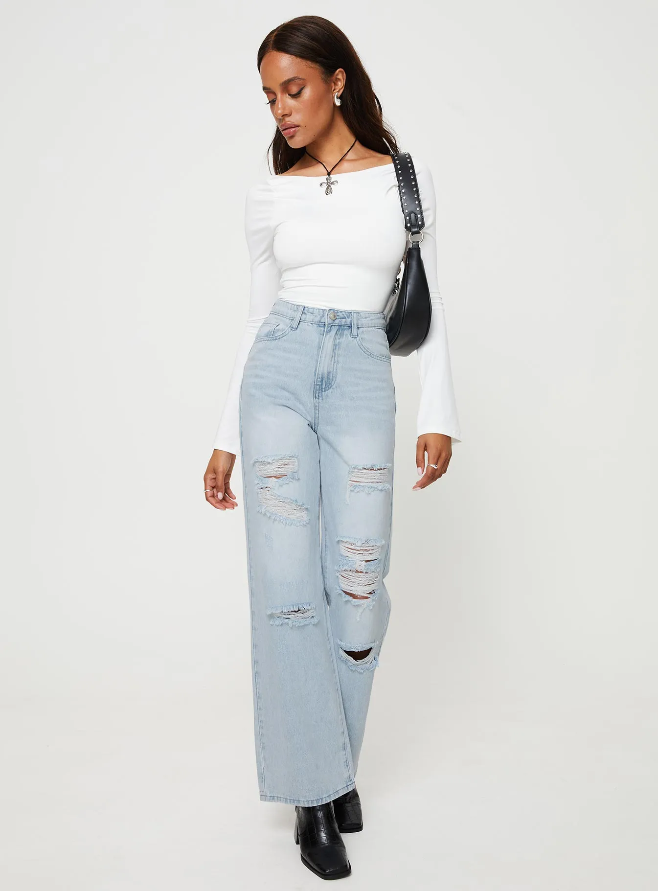 Bilston Boyfriend Jeans Light Wash Denim