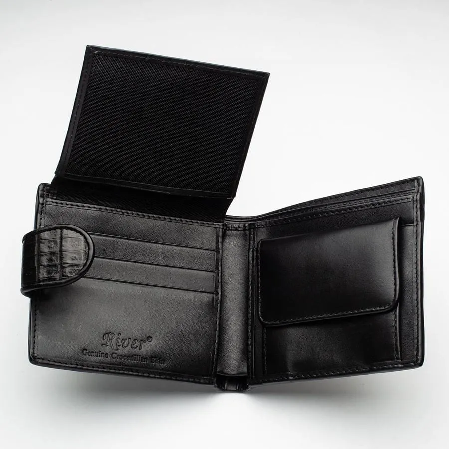 Black Crocodile Tail Skin Wallets