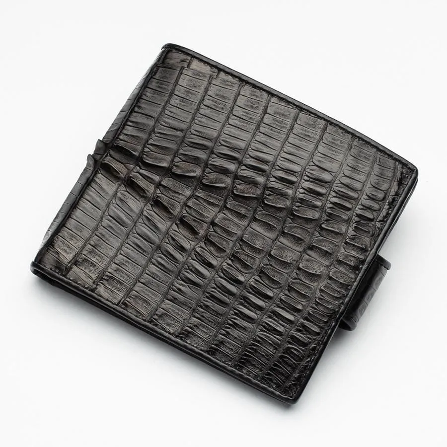 Black Crocodile Tail Skin Wallets