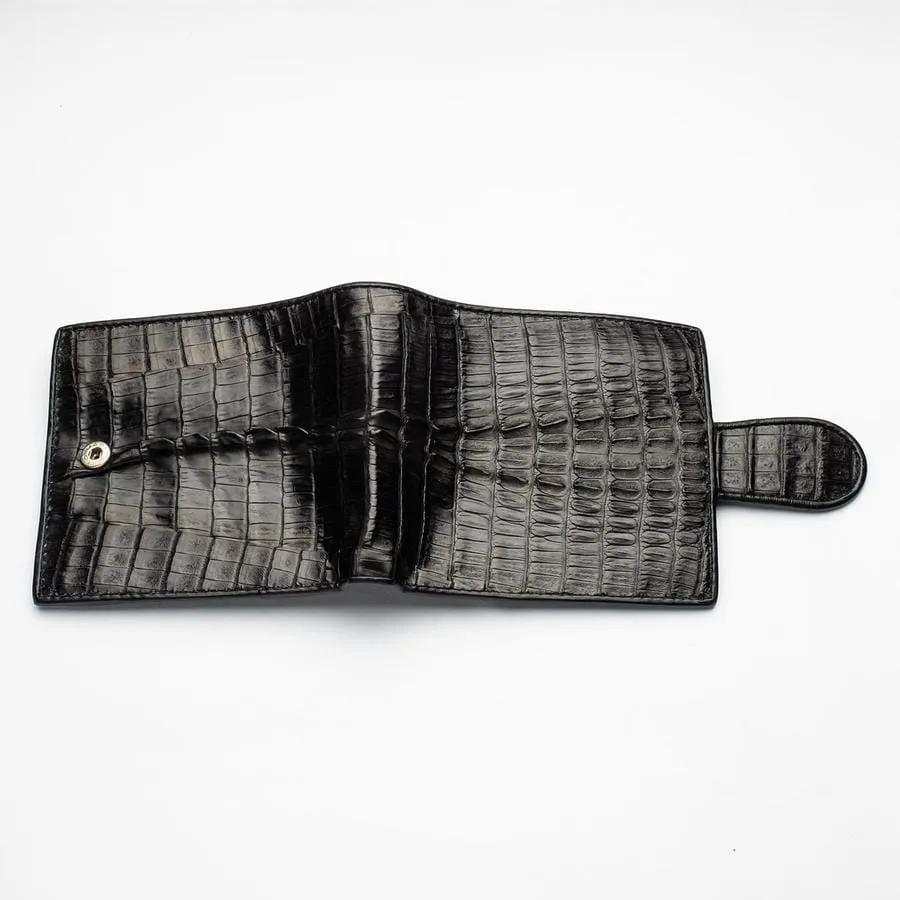 Black Crocodile Tail Skin Wallets