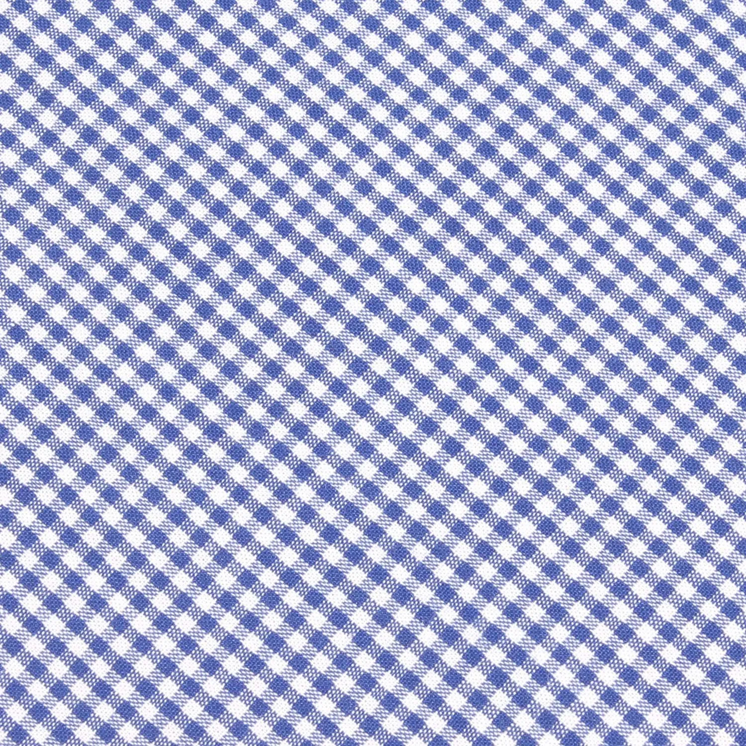 Blue Gingham Cotton Pocket Square