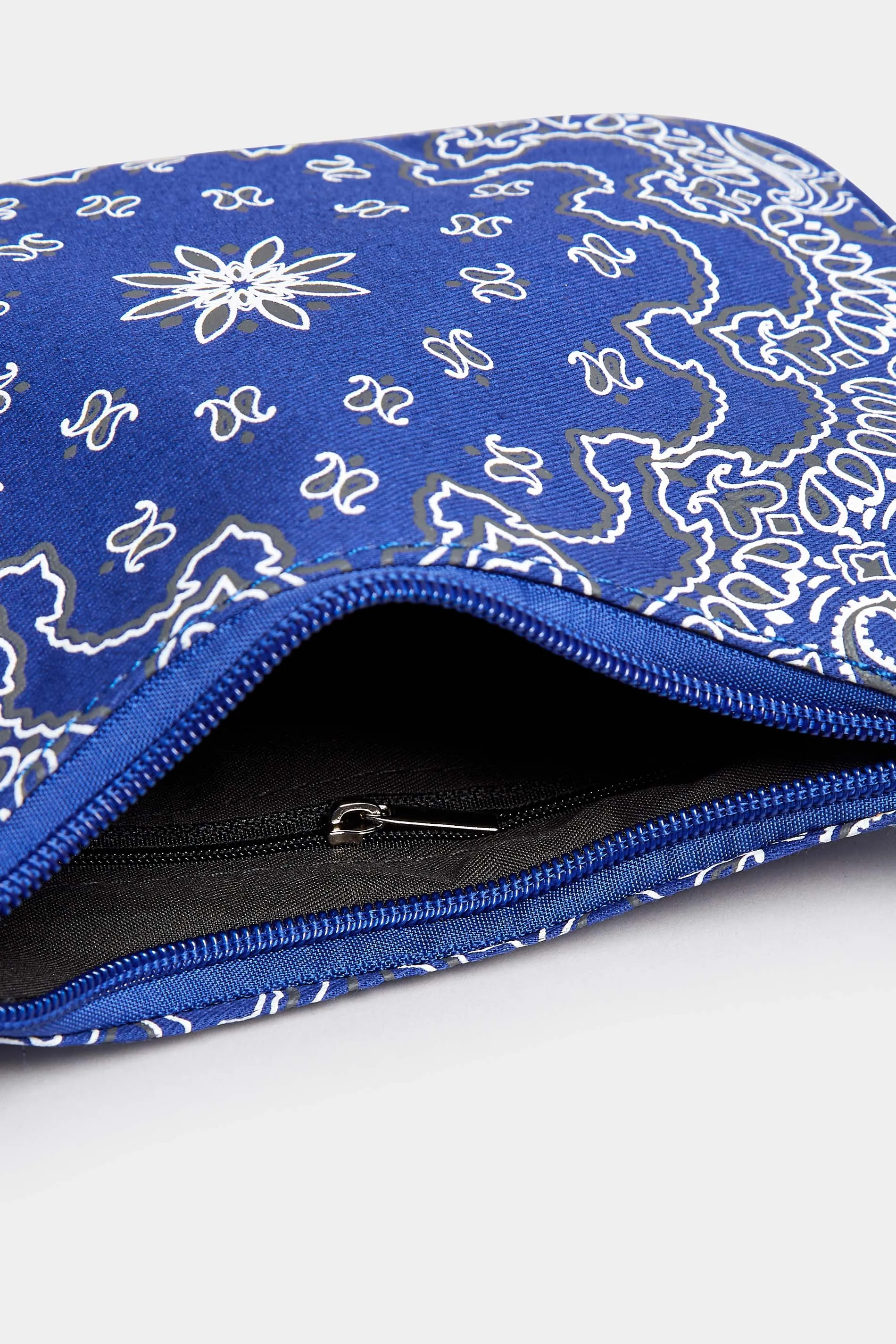 Blue Paisley Print Shoulder Bag