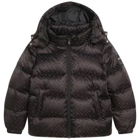 Boss Logo Hooded Down Jacket Juniors