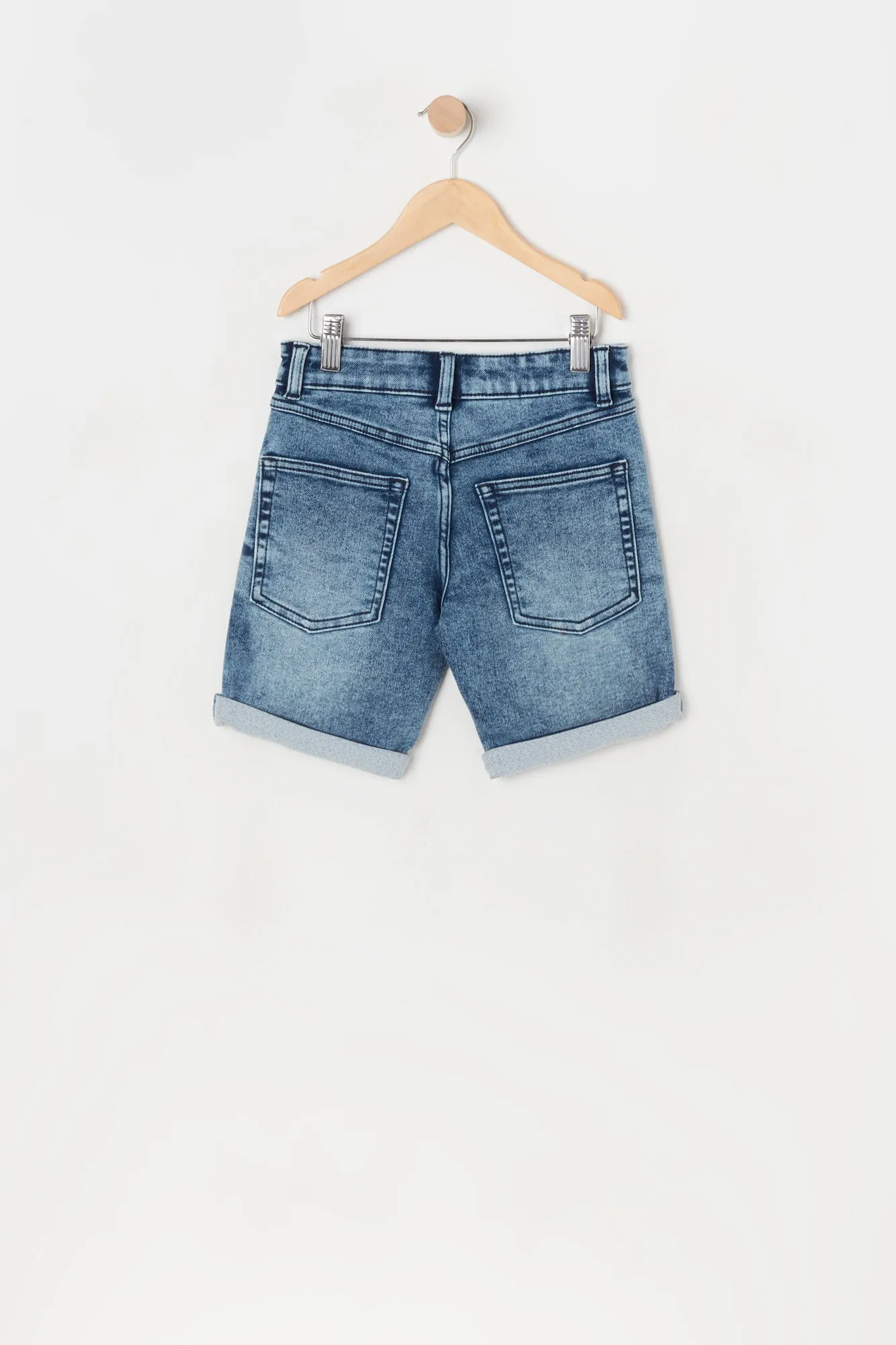 Boys Eco-Friendly Distressed Denim Short