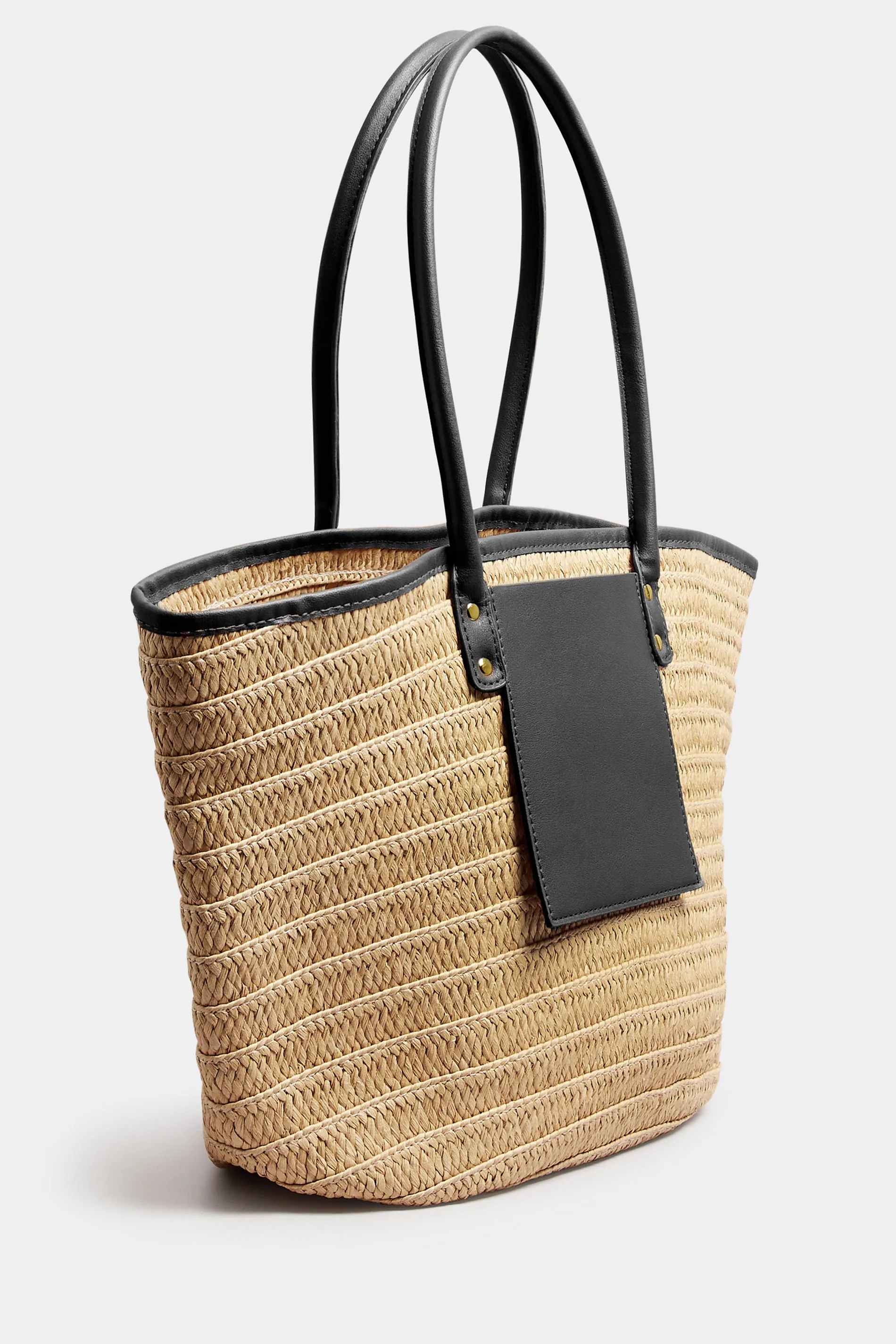 Brown Straw Beach Bag