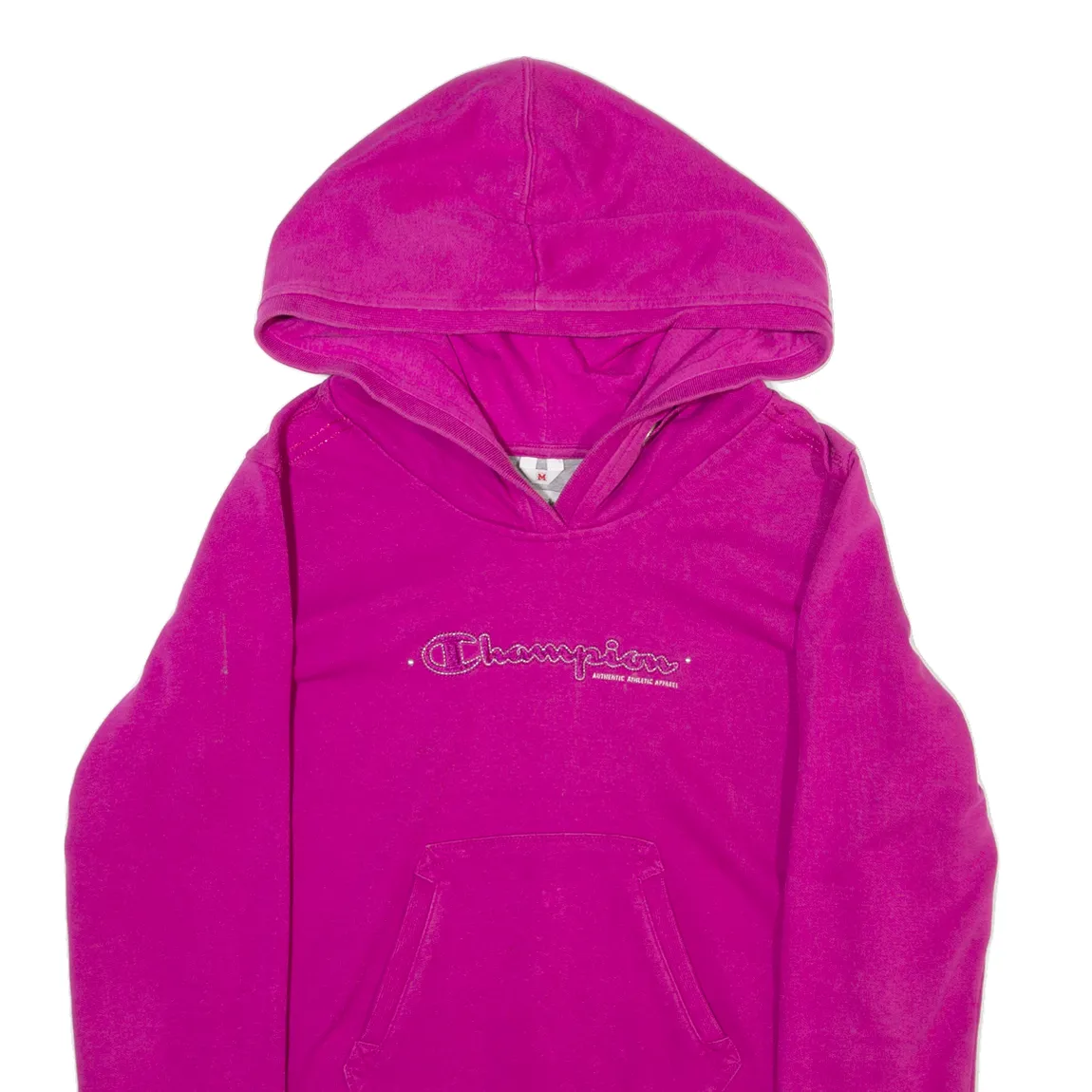 CHAMPION Womens Pink Hoodie M