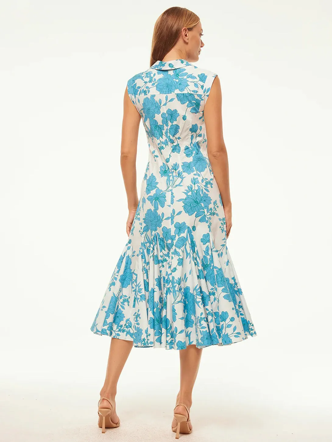 Charlotte Dress - Turquoise Floral