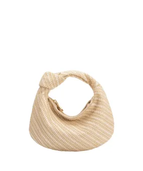 Cher Small Natural Raffia Straw Top Handle Bag