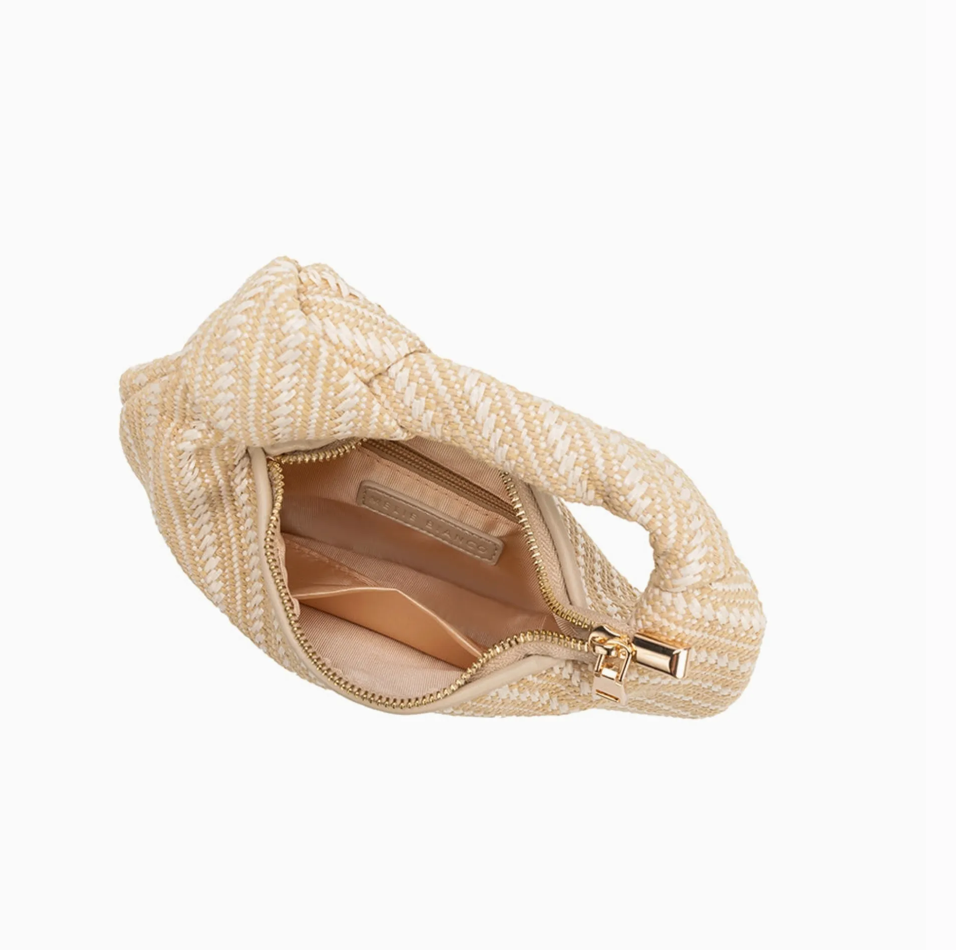 Cher Small Natural Raffia Straw Top Handle Bag