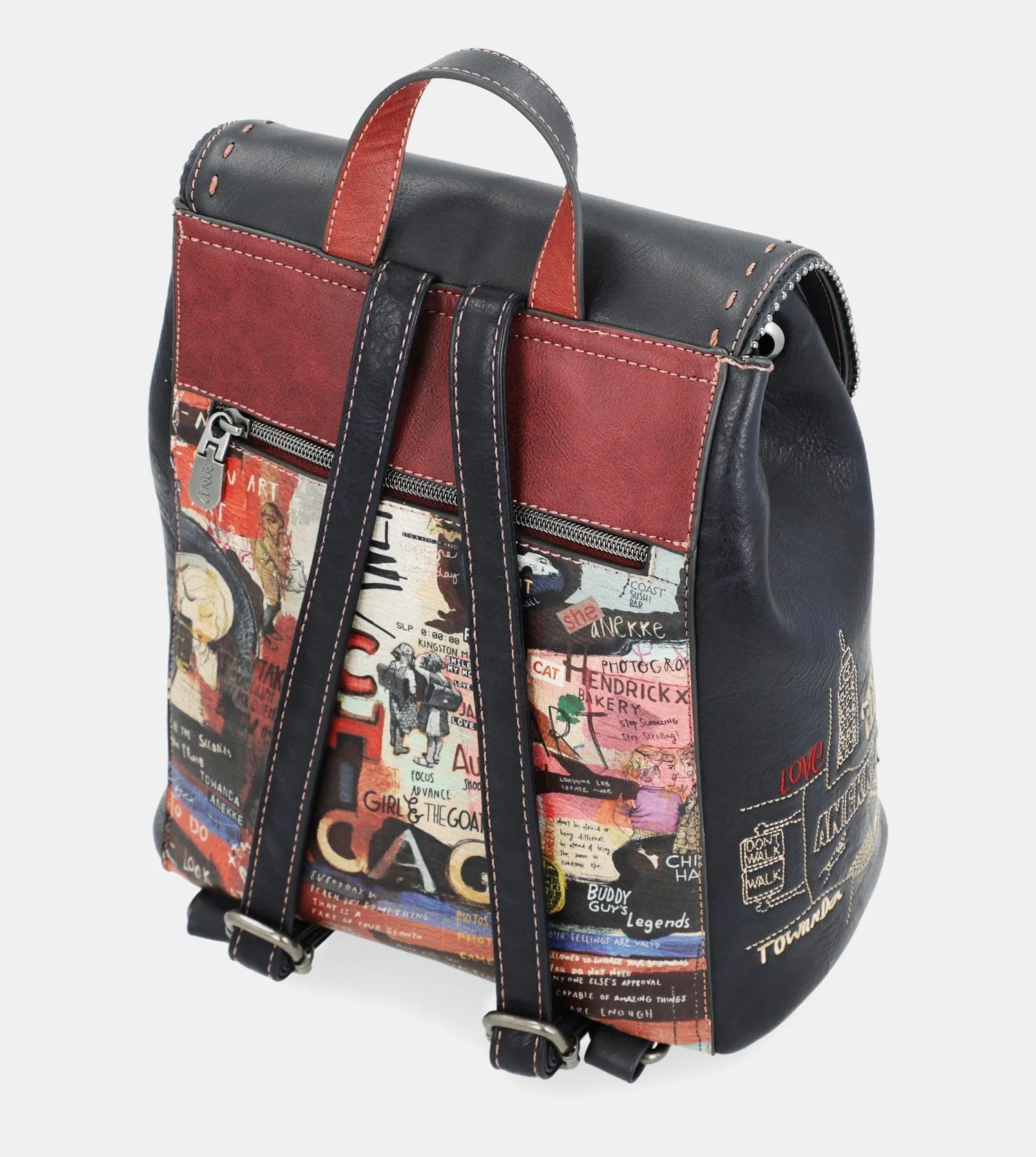 City Art backpack with a flap