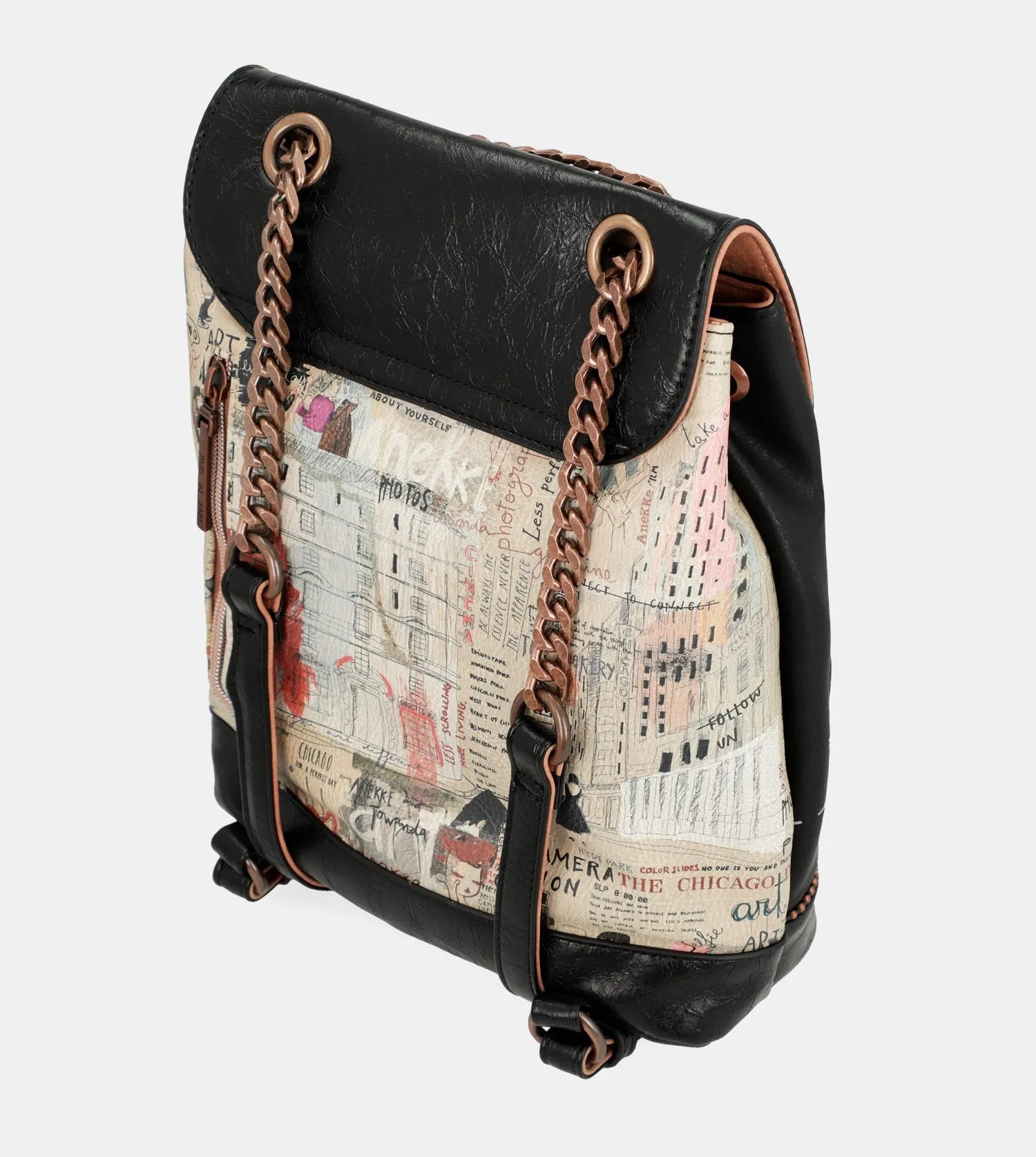 City Moments backpack with a flap