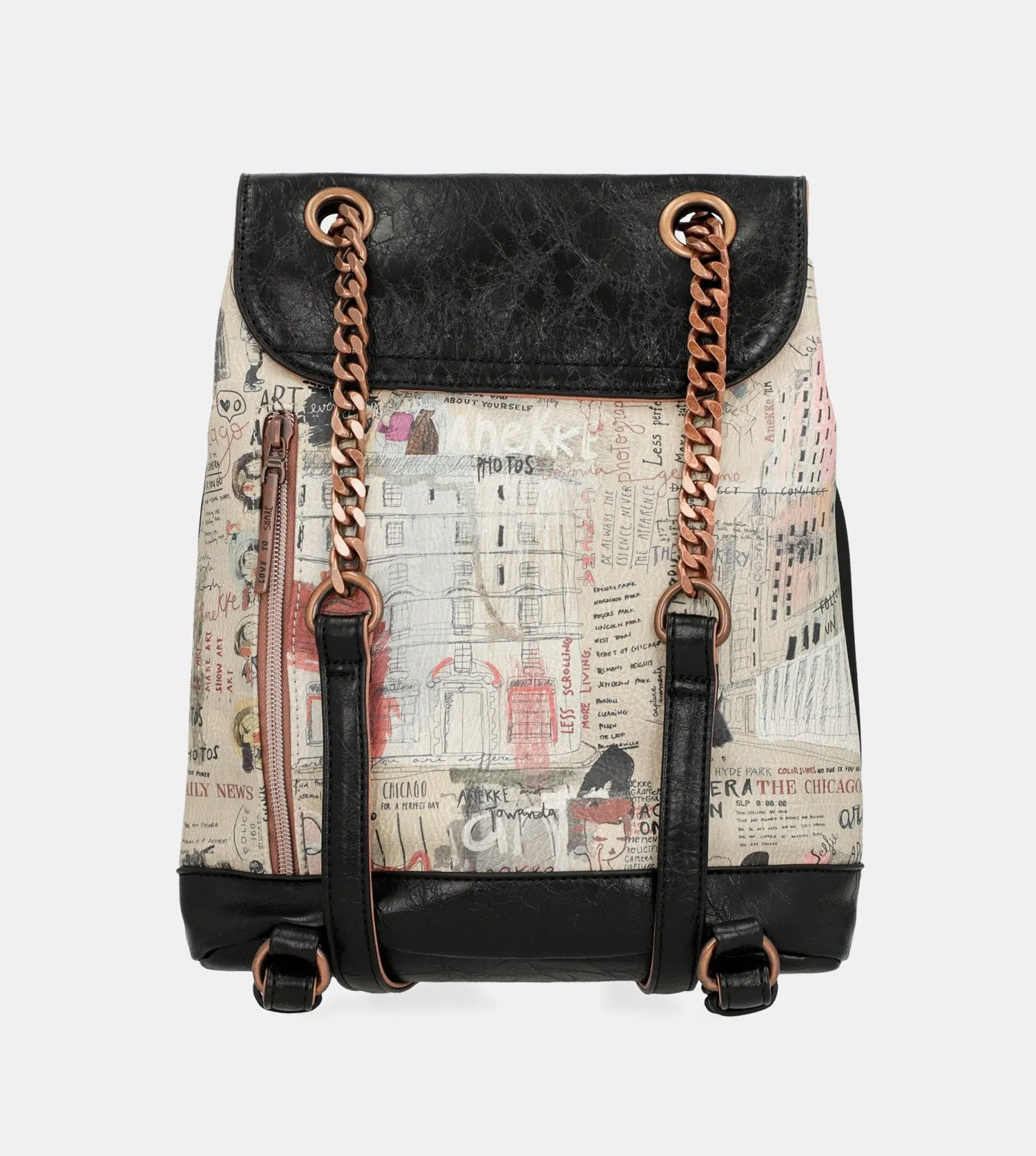 City Moments backpack with a flap