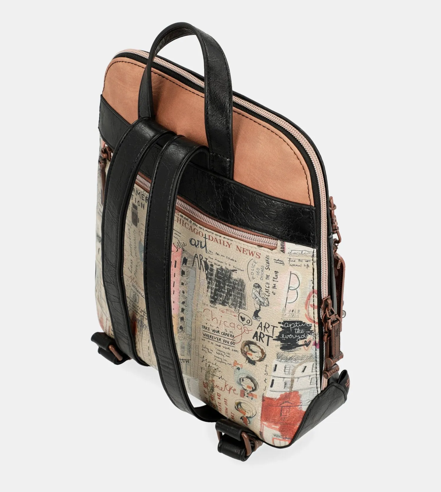 City Moments backpack with a front pocket