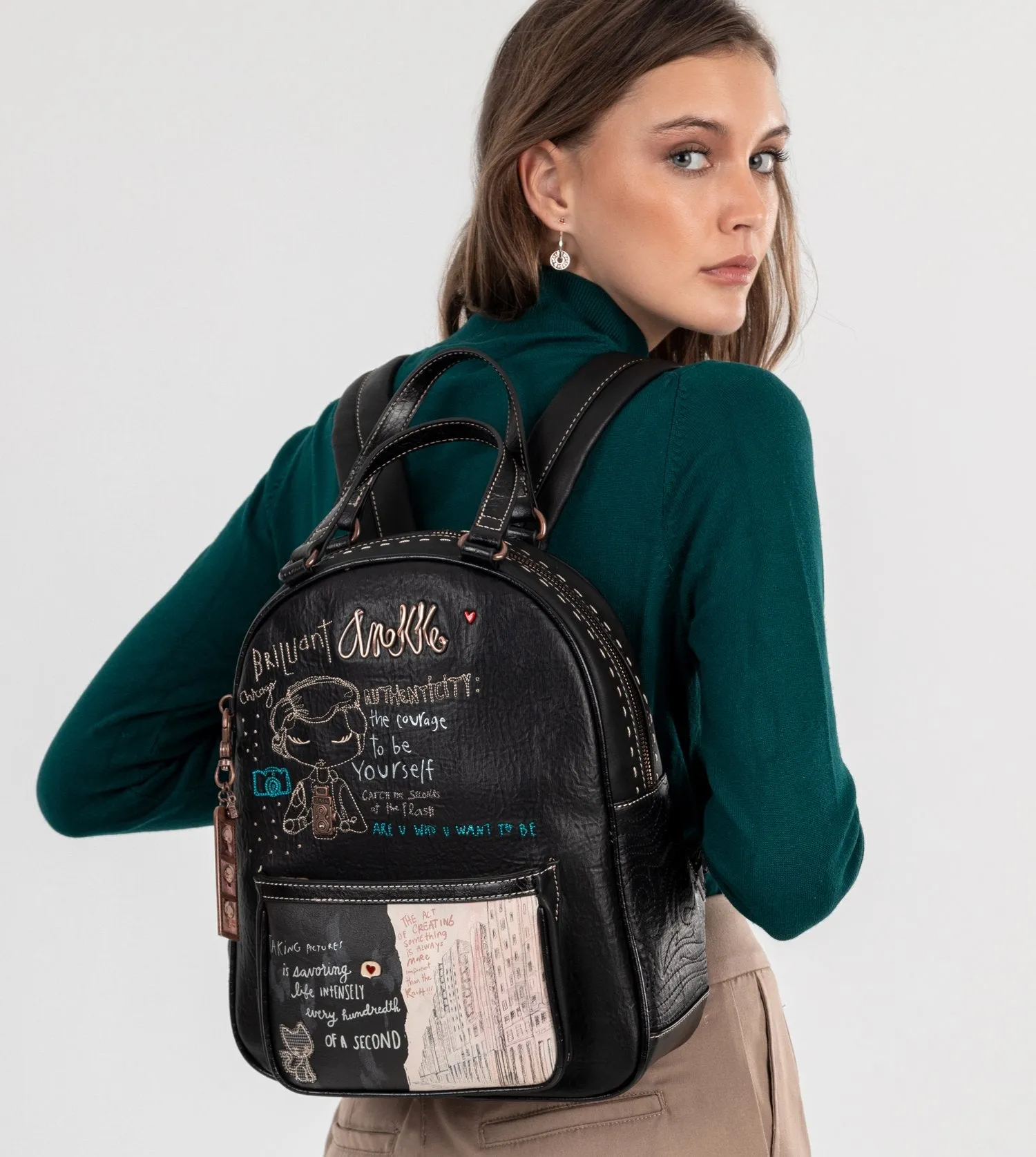 City Moments black backpack