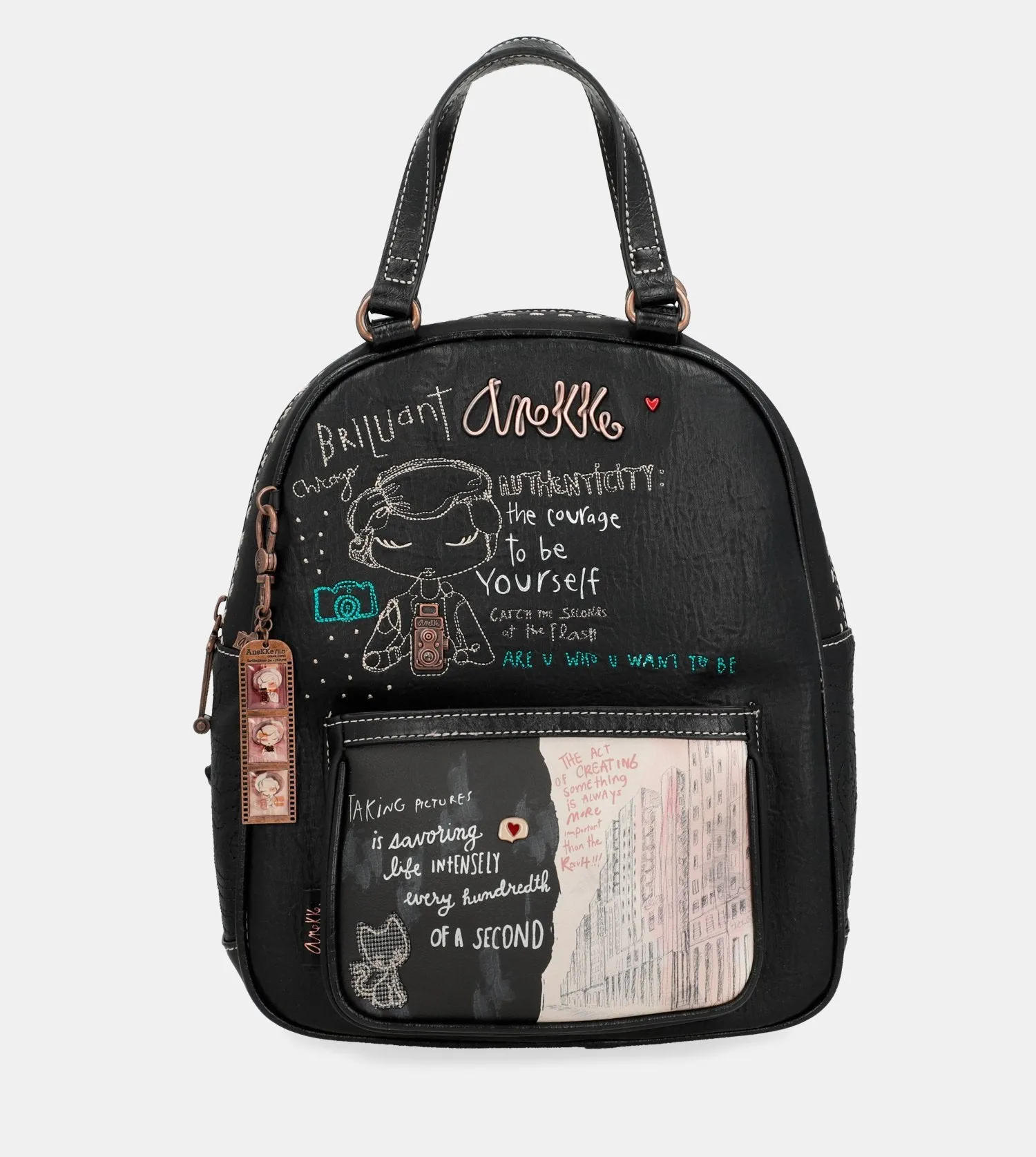 City Moments black backpack