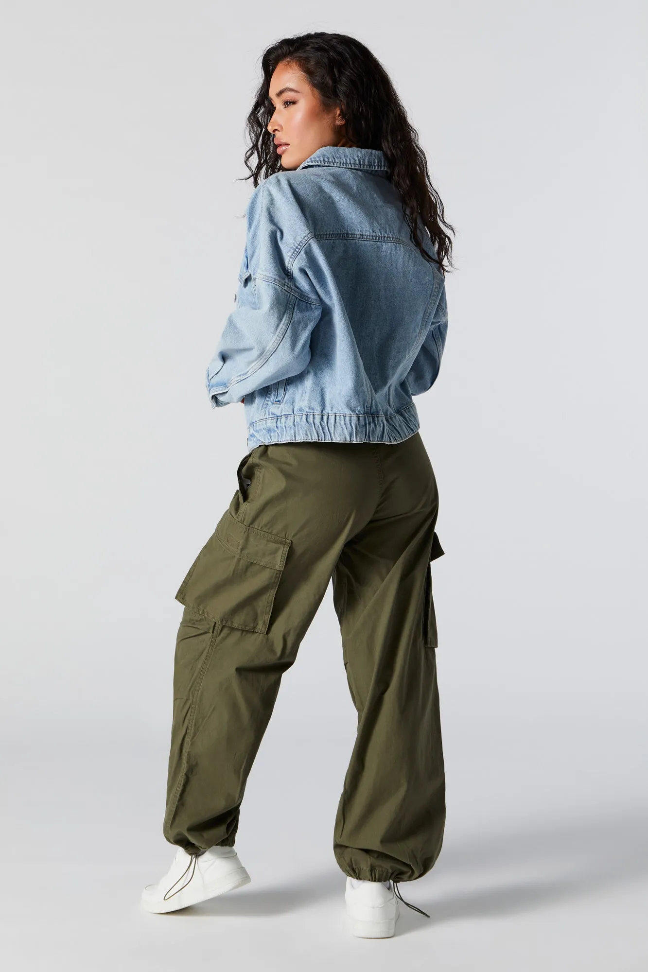 Coloured Cargo Parachute Pant