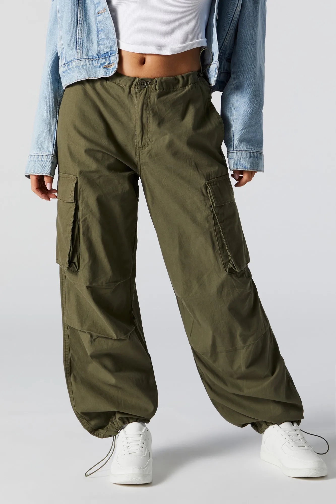 Coloured Cargo Parachute Pant