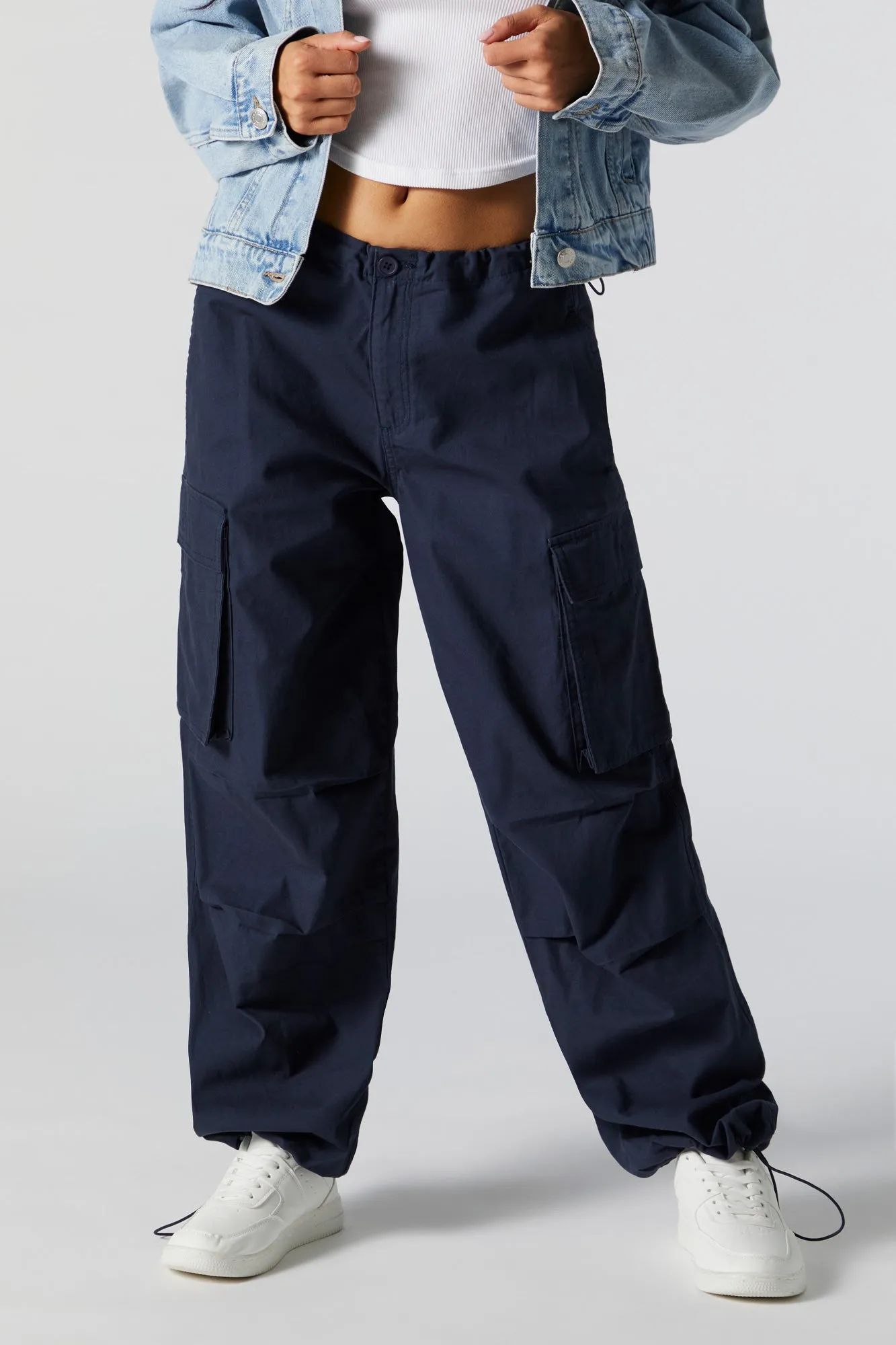 Coloured Cargo Parachute Pant