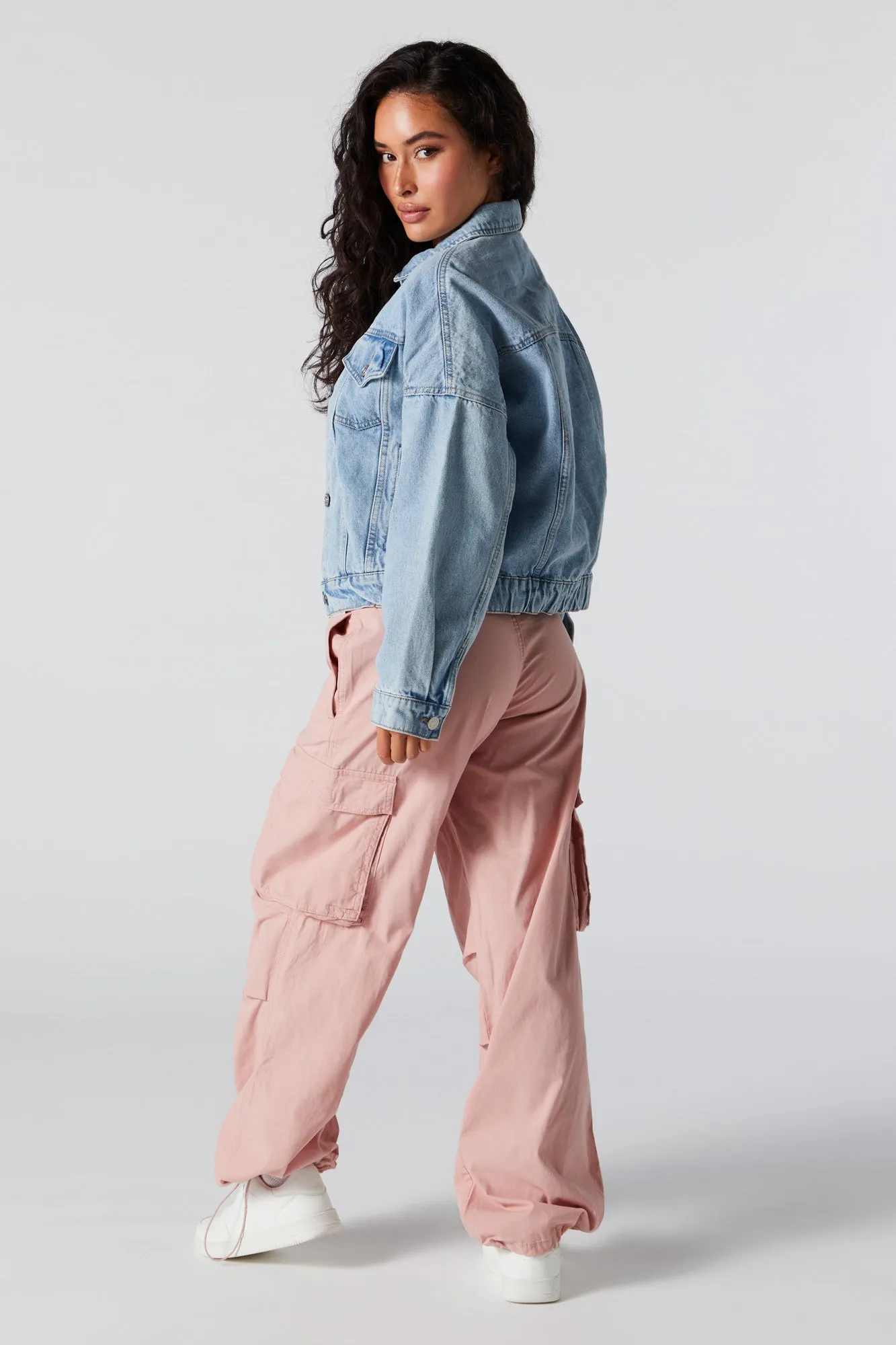 Coloured Cargo Parachute Pant