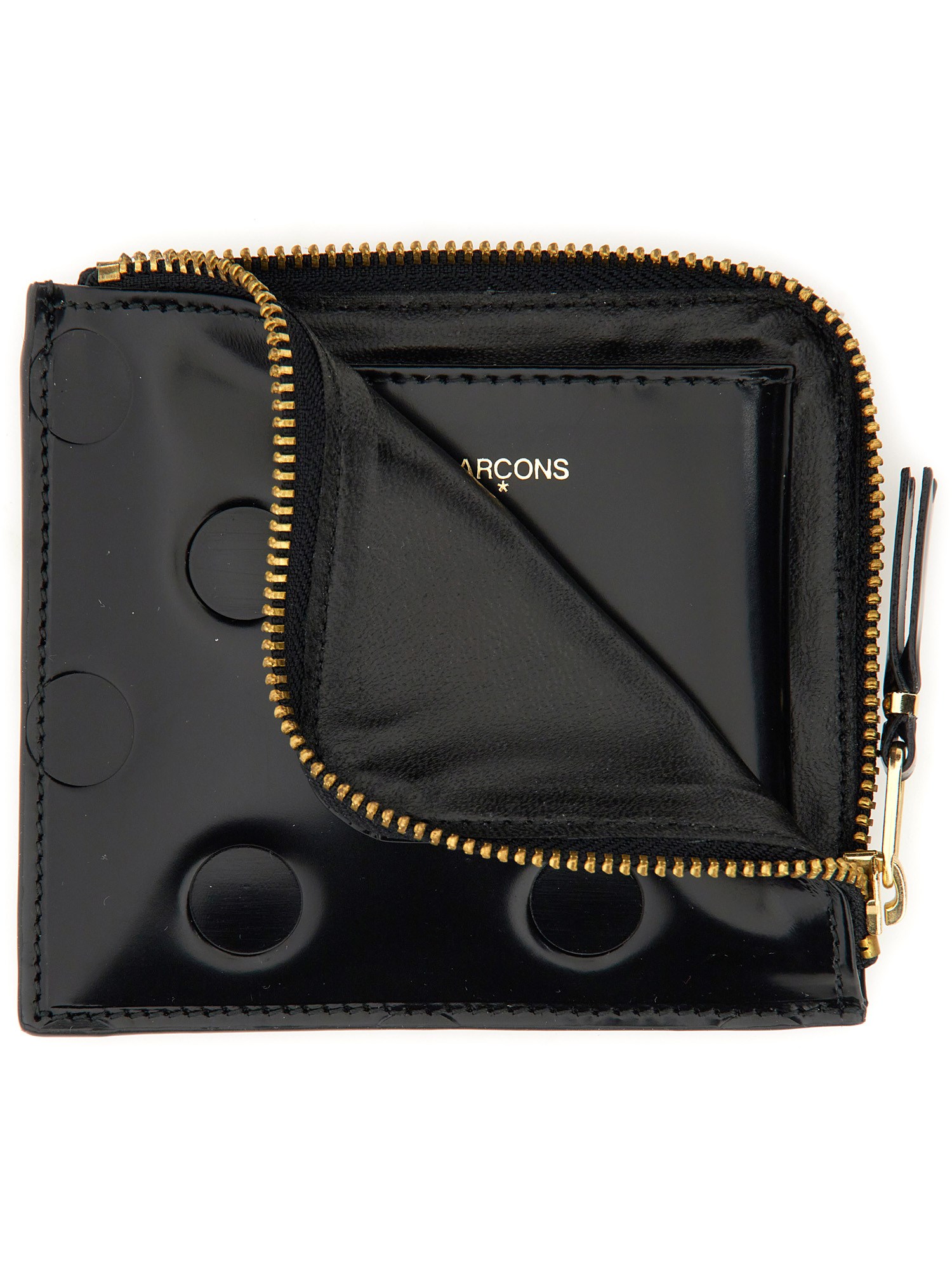 COMME DES GARCONS WALLET    LEATHER WALLET WITH ZIPPER