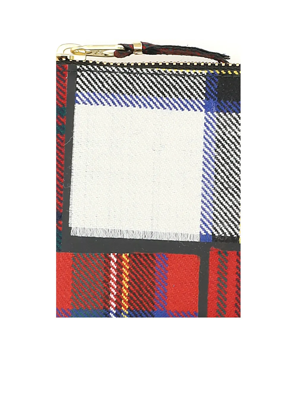 Comme des Garons Wallet Green Tartan Zip-Up Wallet