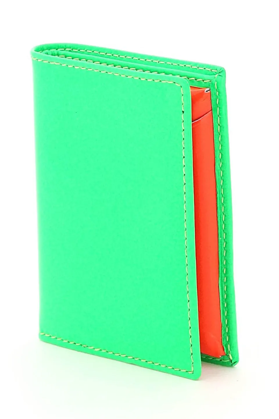 Comme des Garons Wallet Super Fluo Colour-Block Wallet