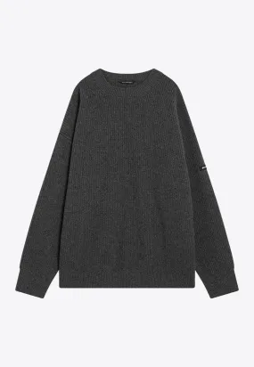 Crewneck Wool Knit Sweater