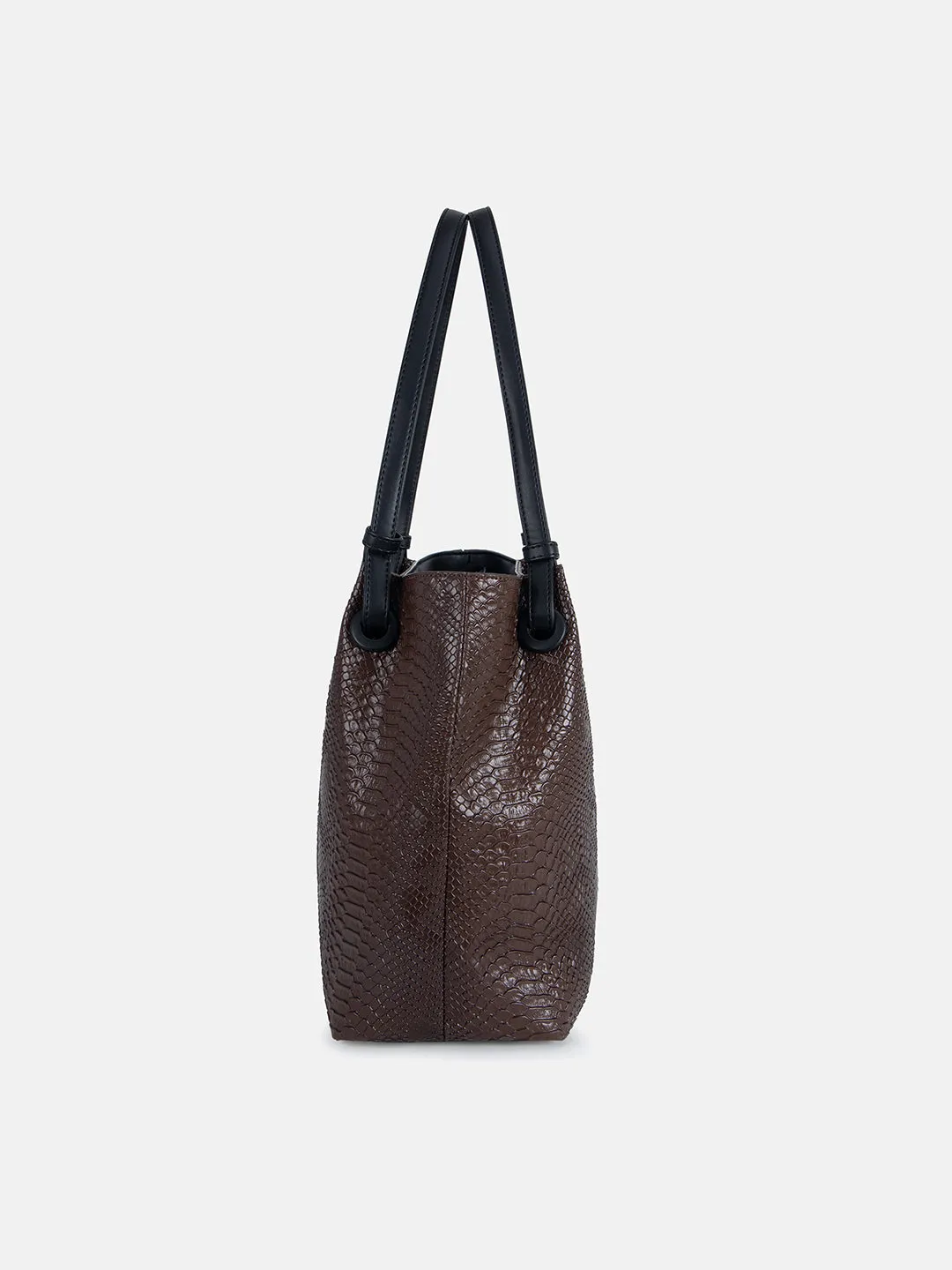 Croc Tote With Wallet & Sling Bag