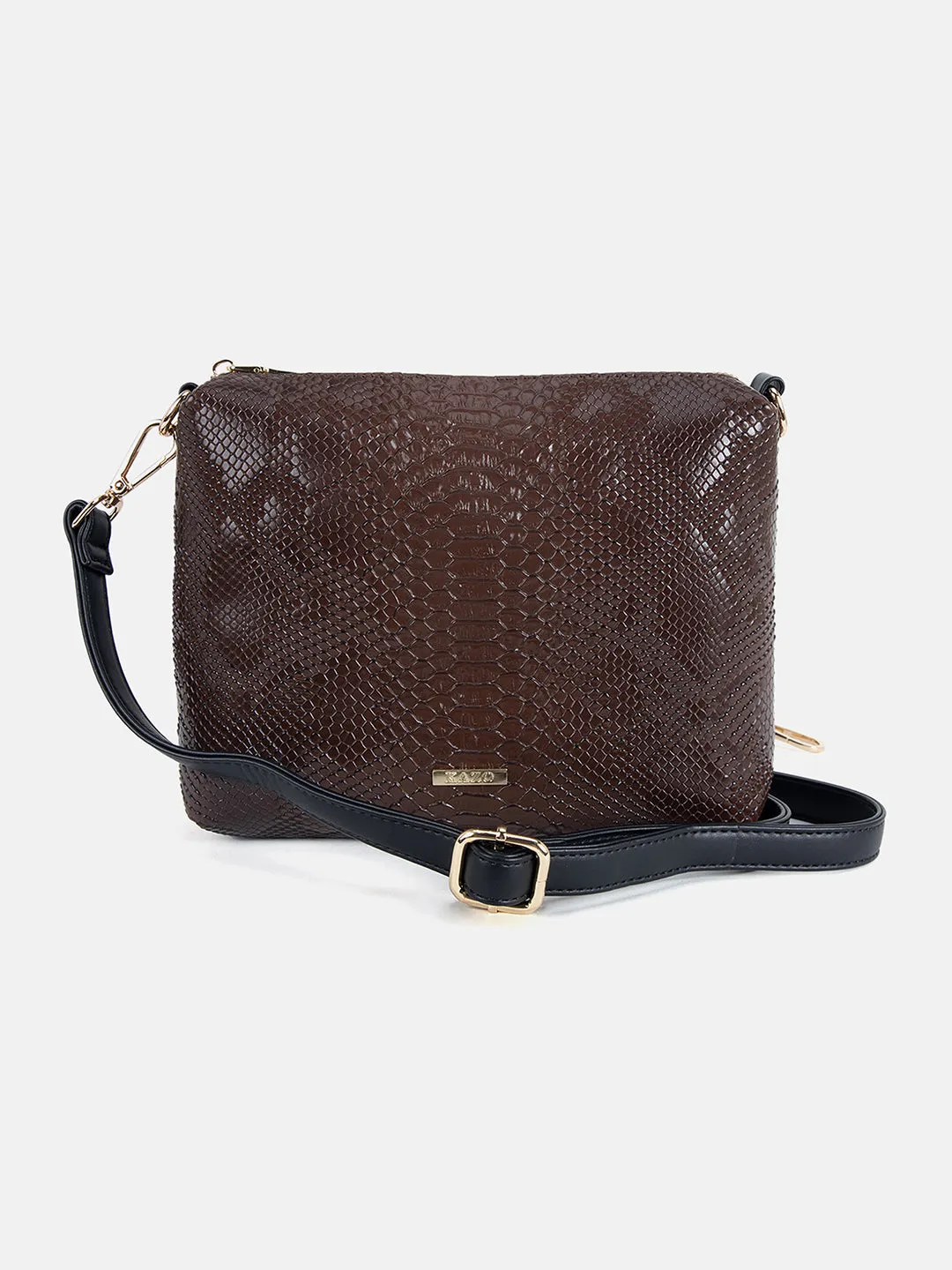 Croc Tote With Wallet & Sling Bag