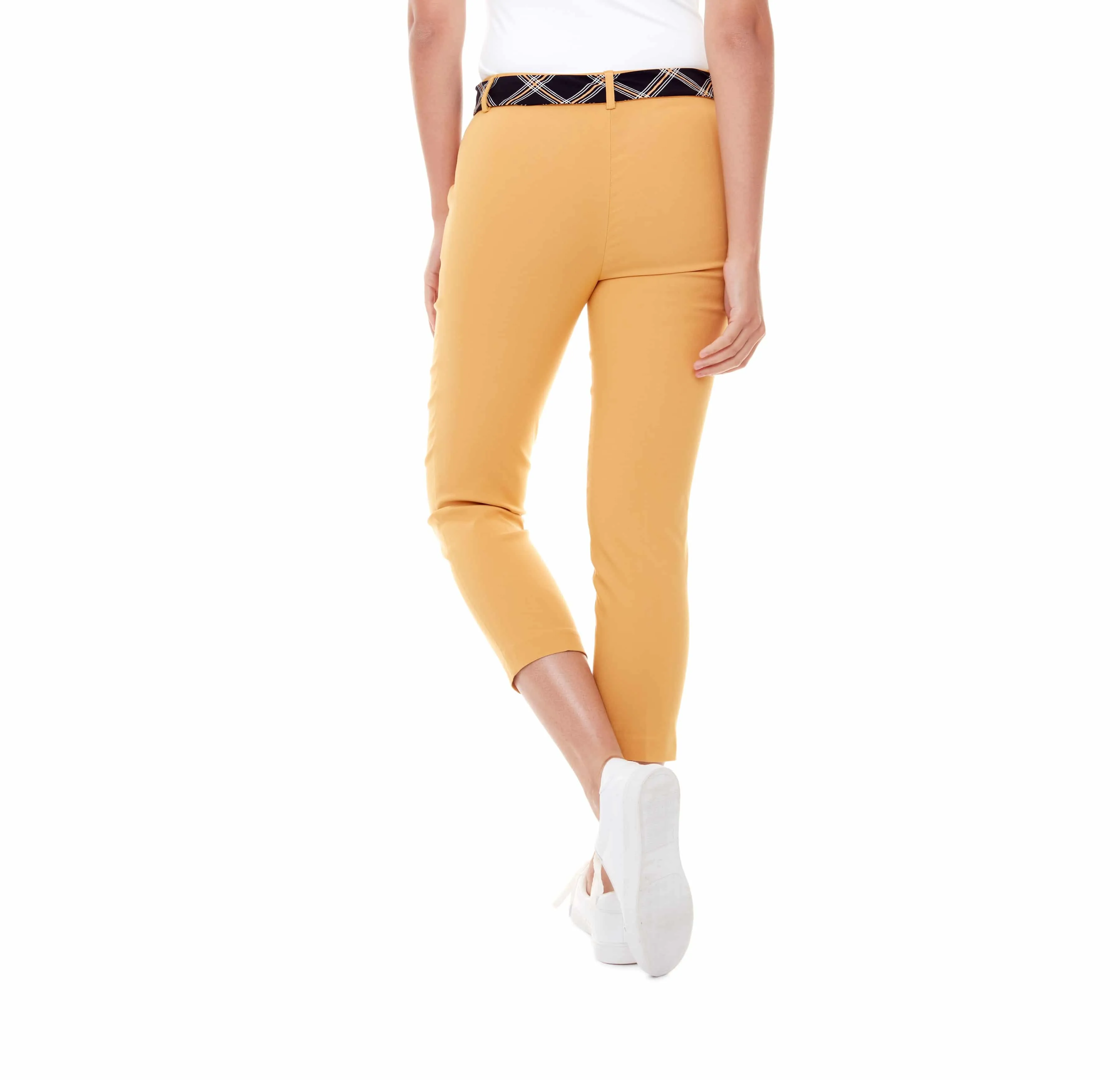 CROPPED TROUSER PANT WITH SASH