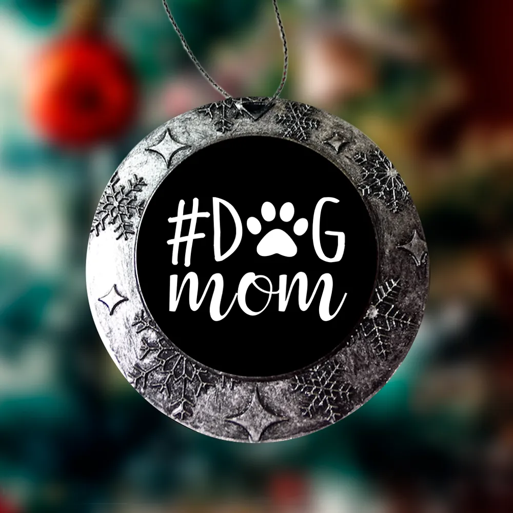 #Dog Mom Christmas Ornaments