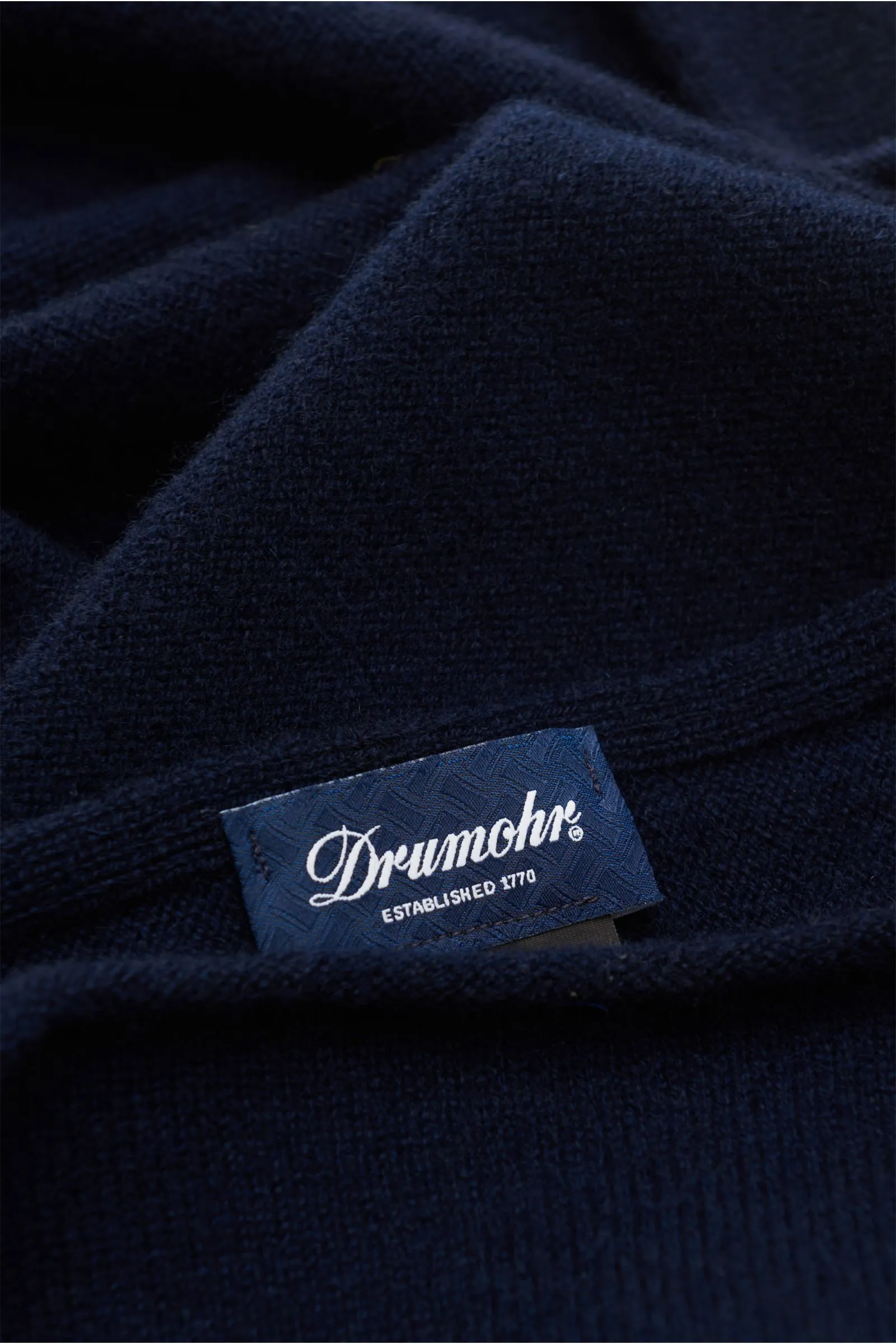 DRUMOHR cashmere scarf navy