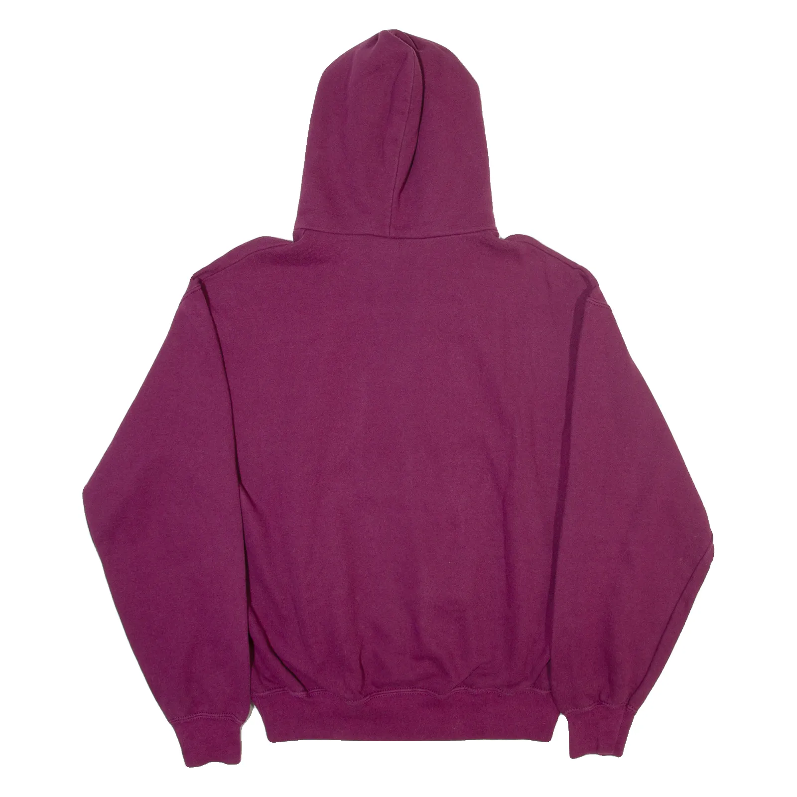 FRUIT OF THE LOOM Mens Purple Hoodie M