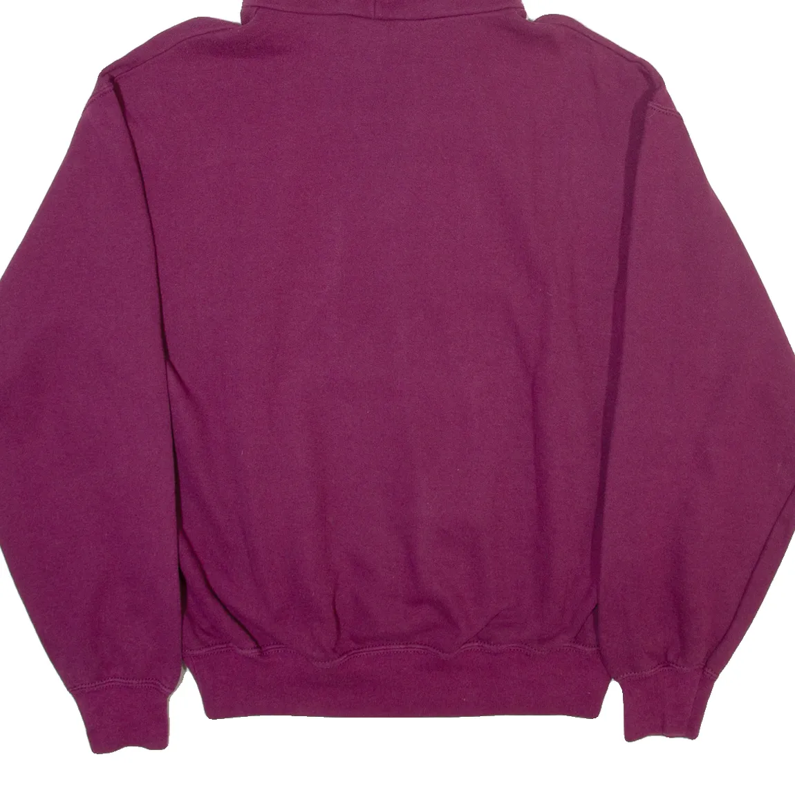 FRUIT OF THE LOOM Mens Purple Hoodie M