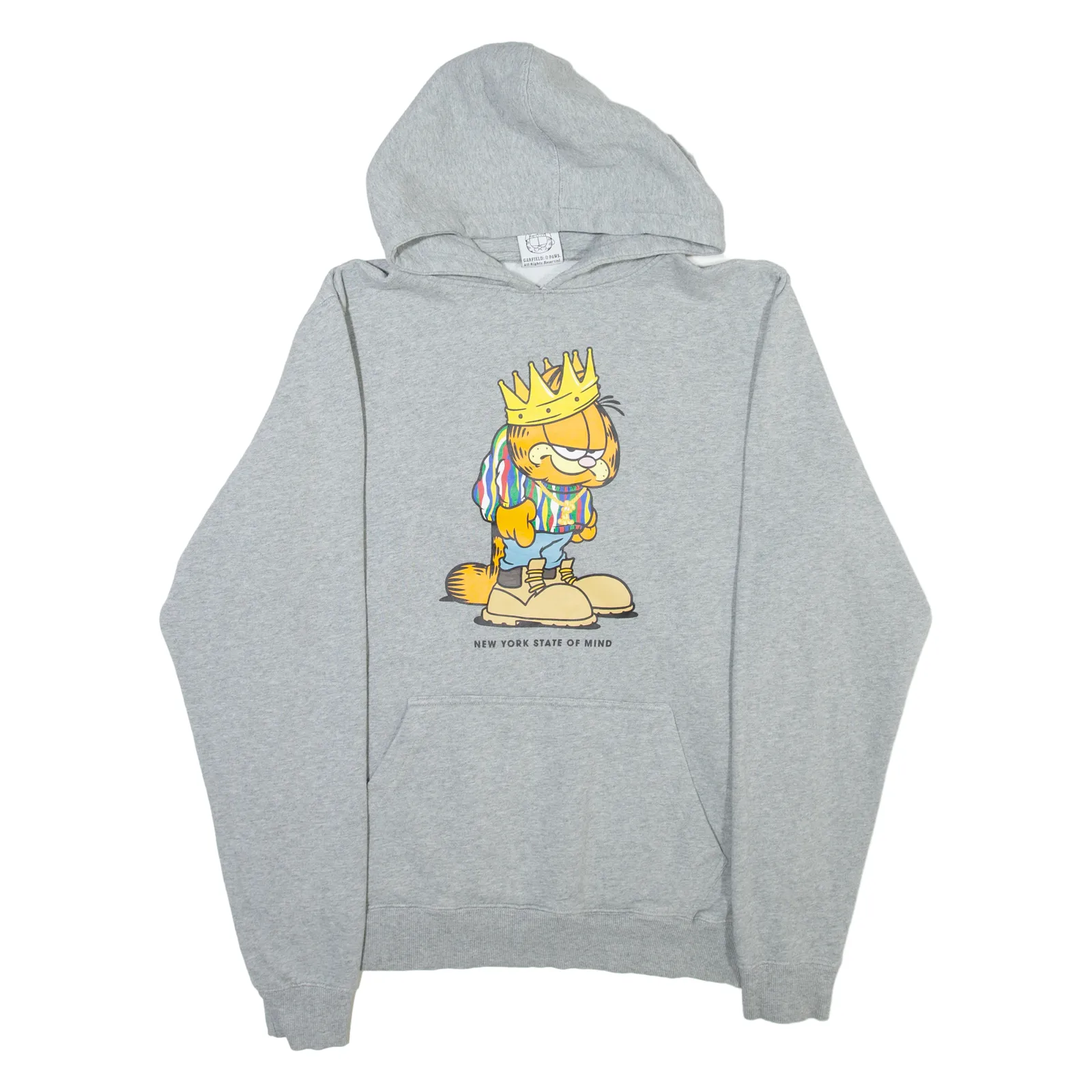 GARFIELD X CAYLER AND SONS Mens Grey Hoodie XL