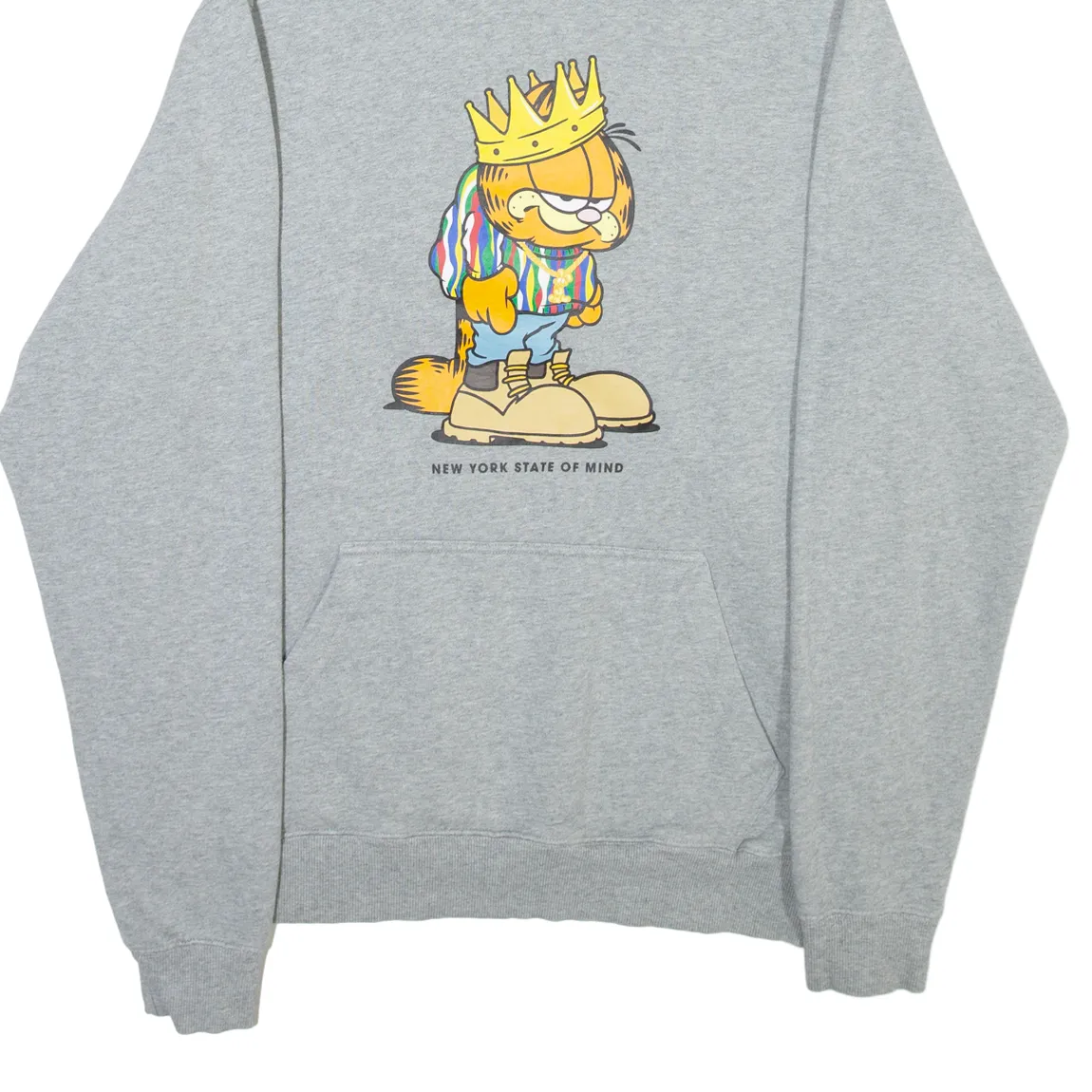 GARFIELD X CAYLER AND SONS Mens Grey Hoodie XL