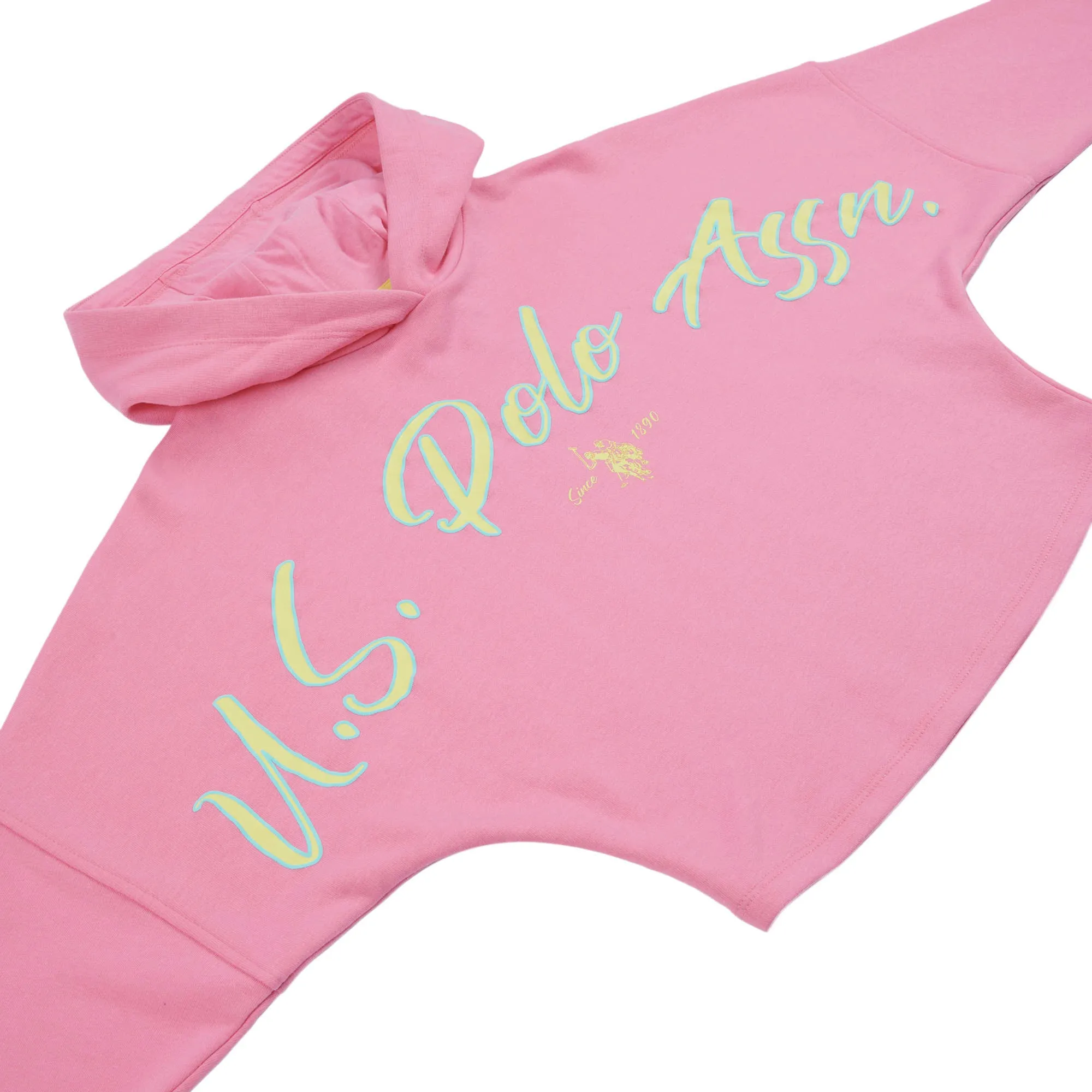 Girls Cropped Batwing Hoodie in Morning Glory