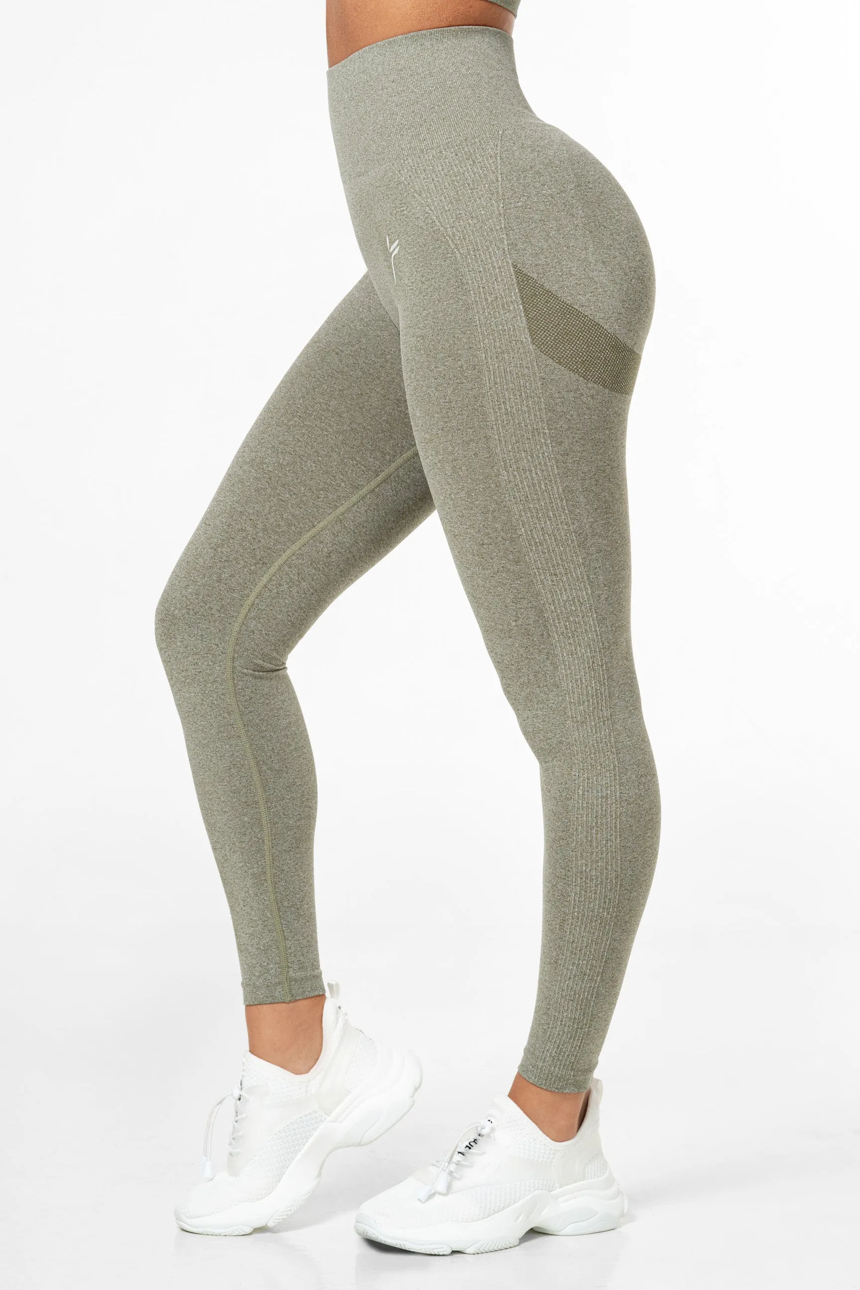 Green Peachy Scrunch Leggings