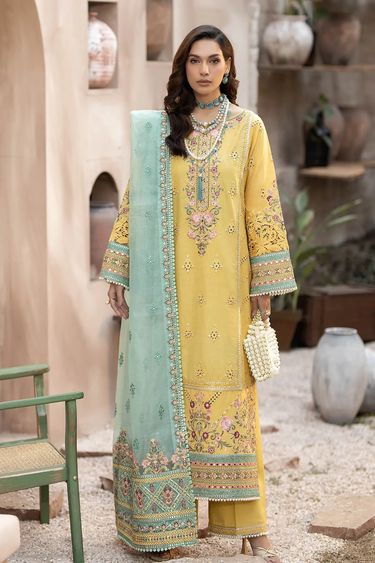 Gulposh by Serene Premium Embroidered Lawn Unstitched 3Pc Suit S.L 44 Zaira