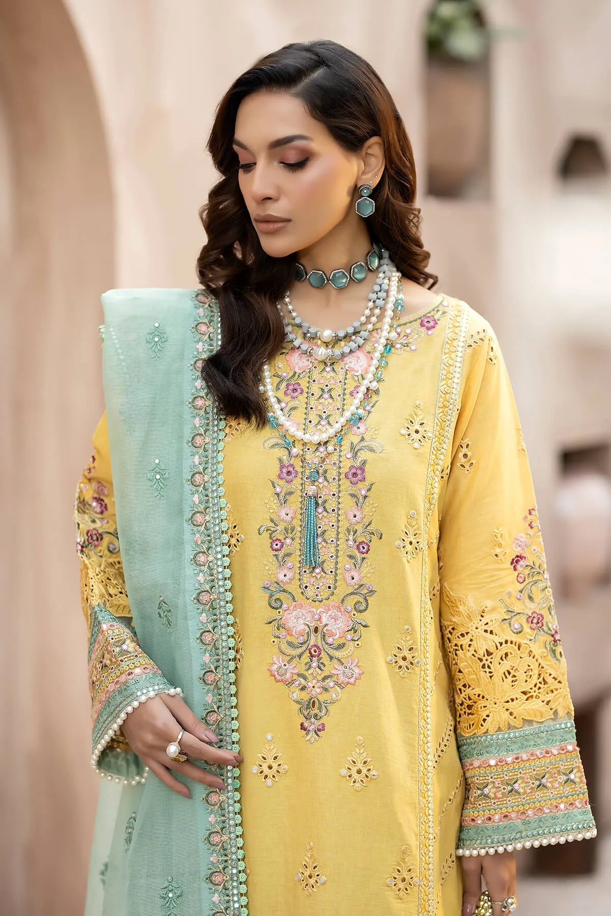 Gulposh by Serene Premium Embroidered Lawn Unstitched 3Pc Suit S.L 44 Zaira